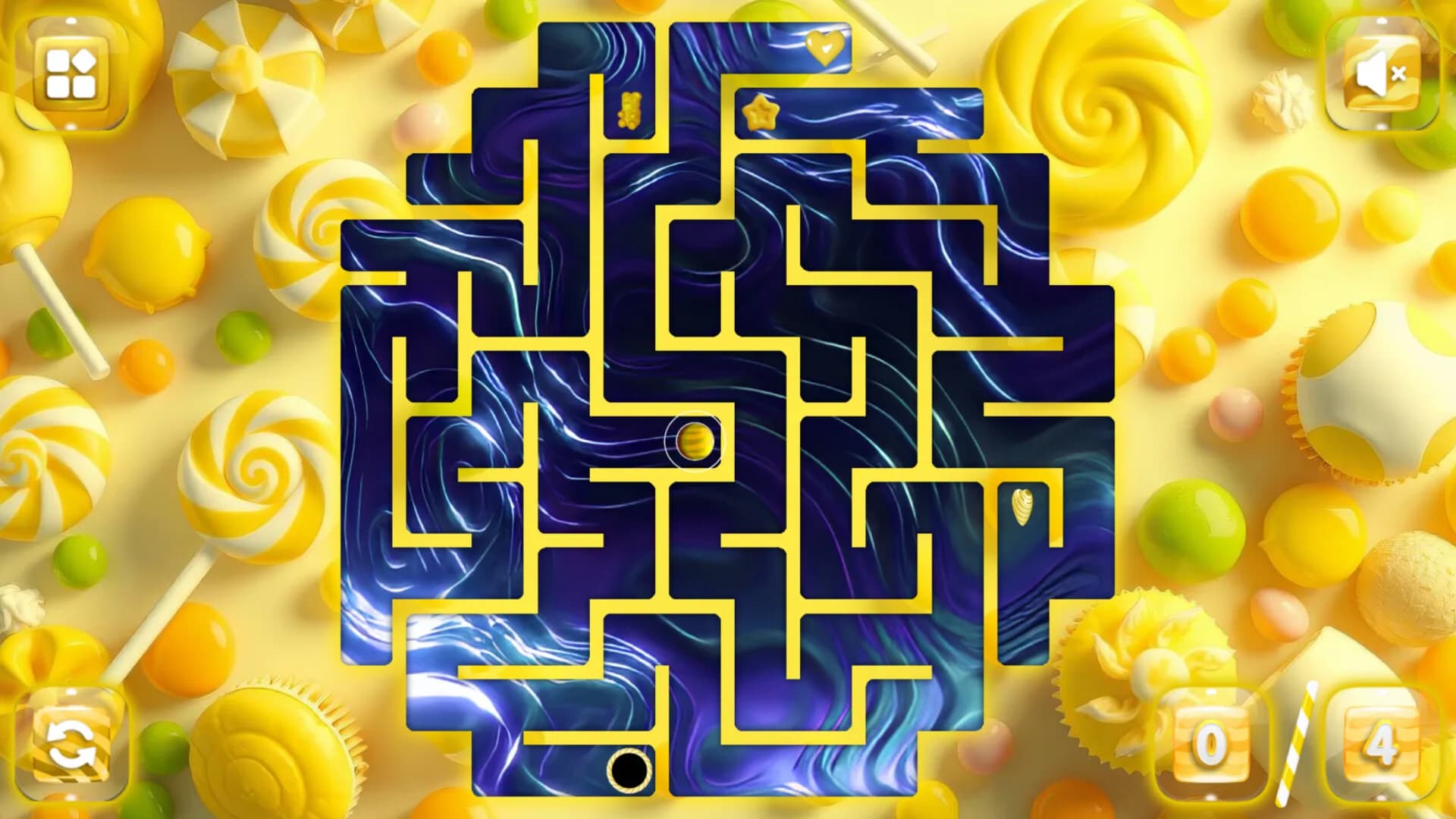 Sweetie Candy Maze: Yellow Lemon görsel 4