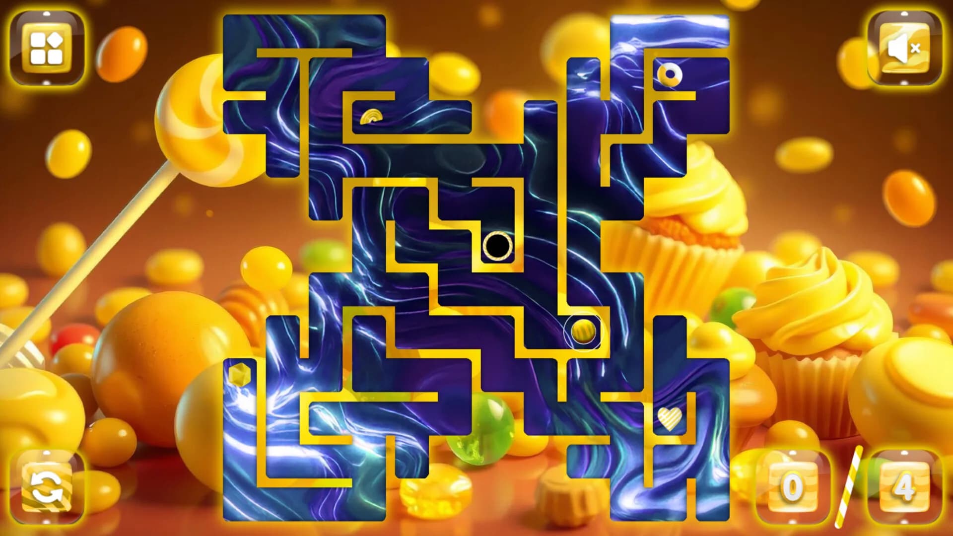 Sweetie Candy Maze: Yellow Lemon görsel 5