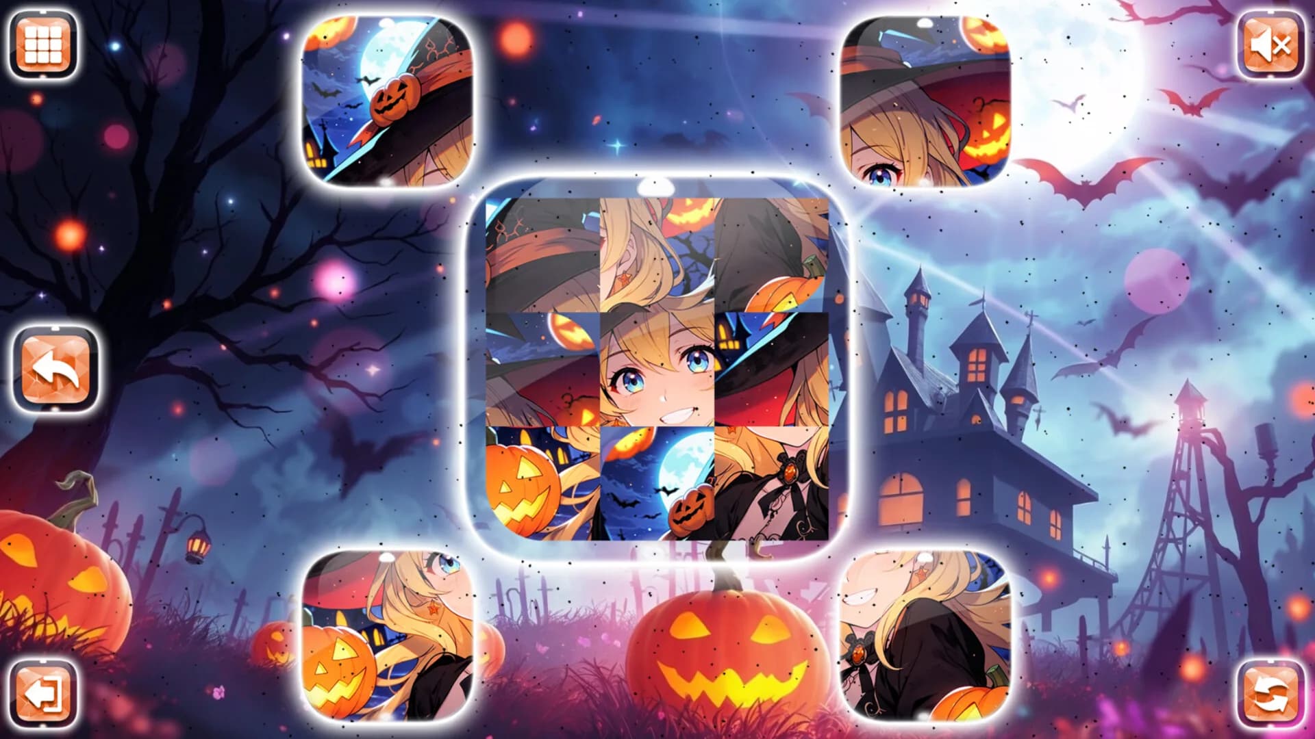 Lovely Anime Puzzle: Halloween görsel 2