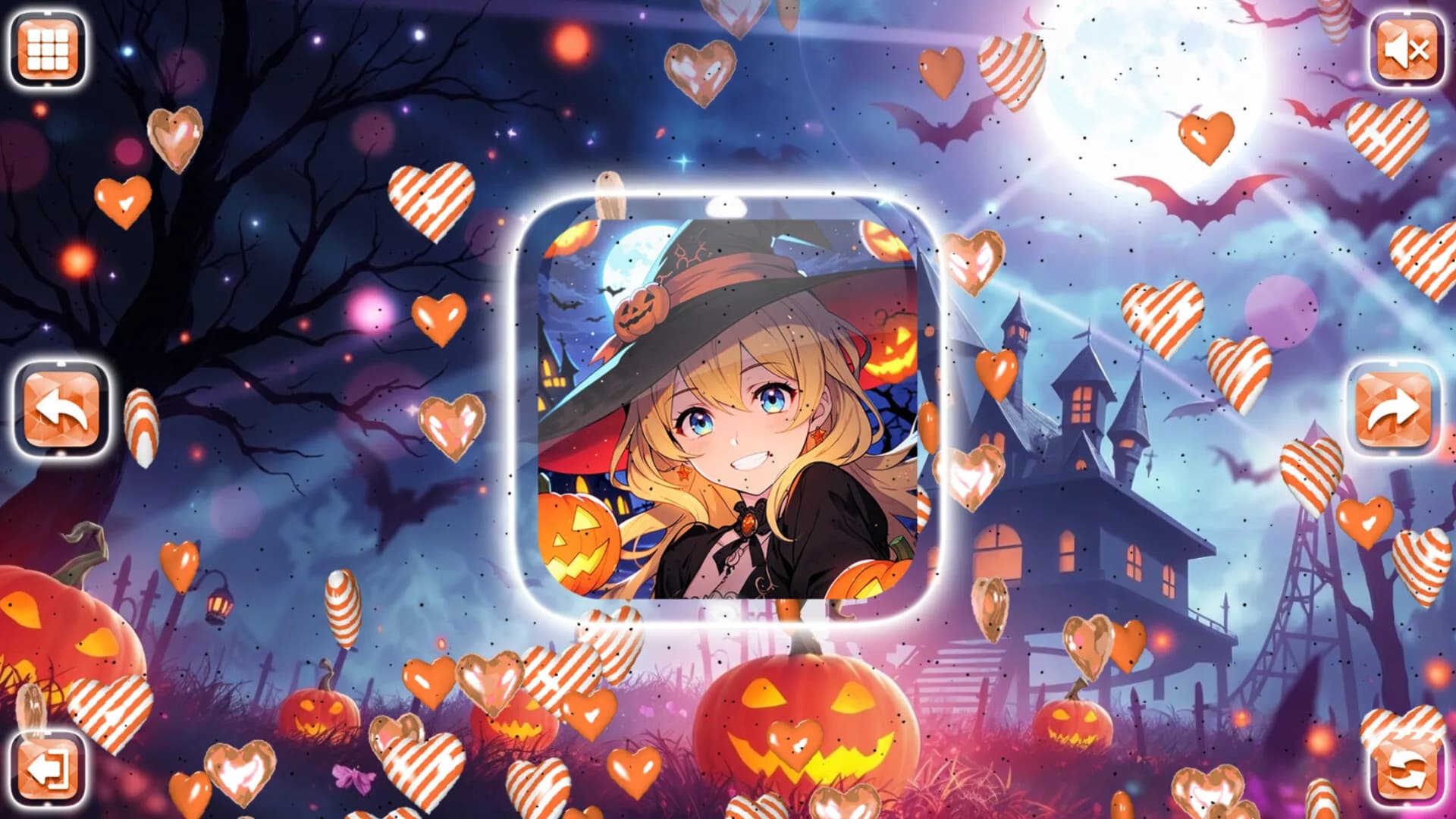 Lovely Anime Puzzle: Halloween görsel 3