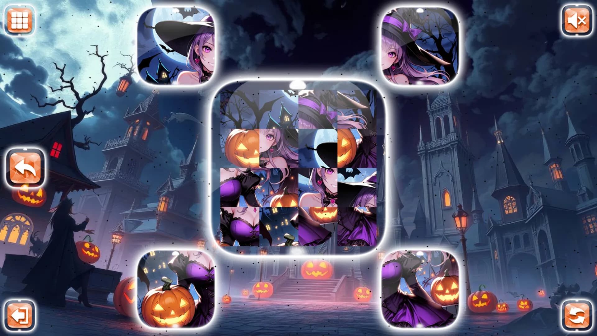 Lovely Anime Puzzle: Halloween görsel 4