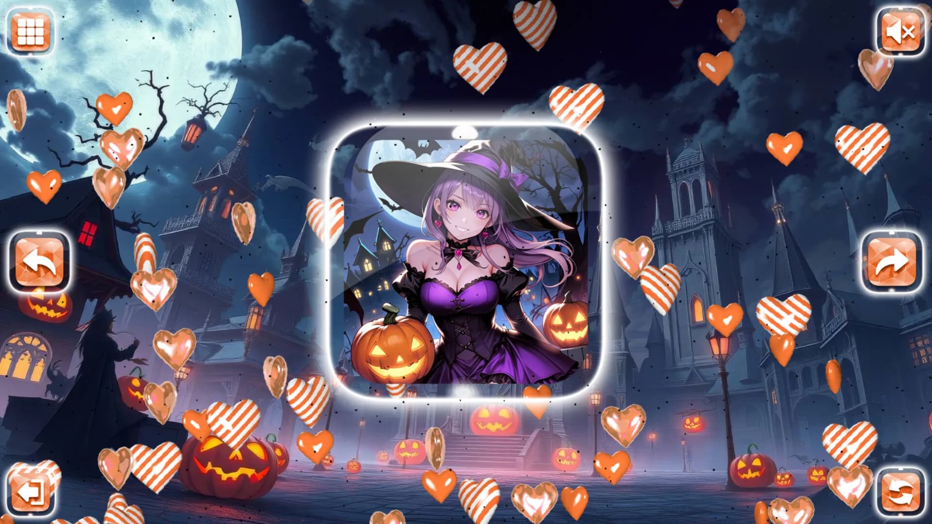 Lovely Anime Puzzle: Halloween görsel 5