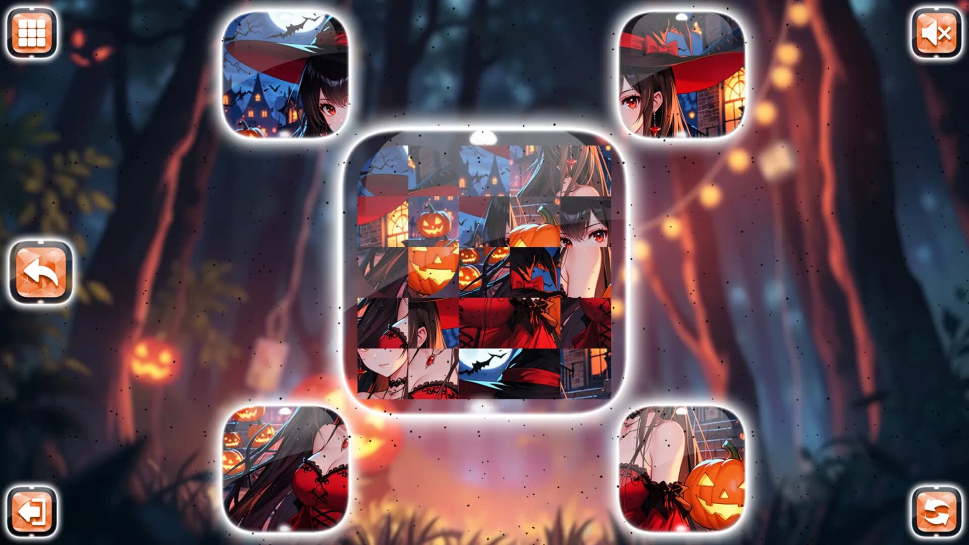 Lovely Anime Puzzle: Halloween görsel 6