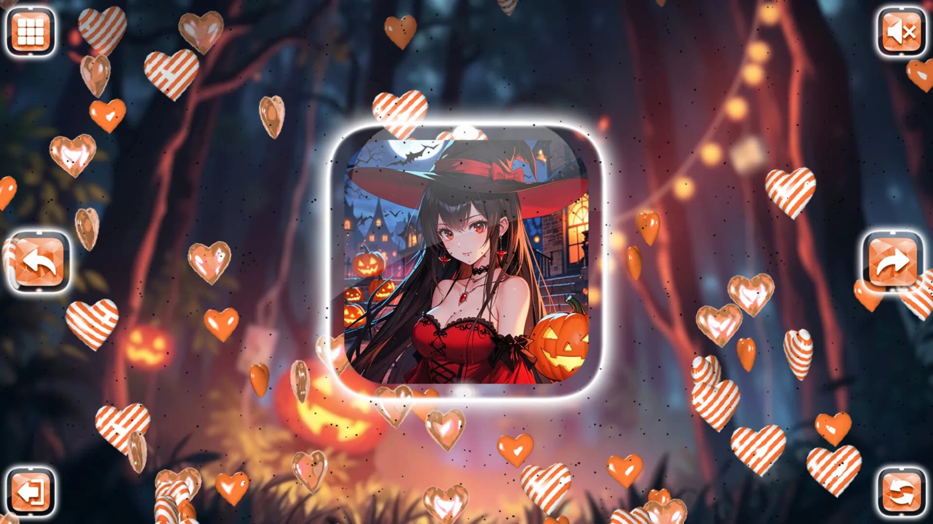 Lovely Anime Puzzle: Halloween görsel 7