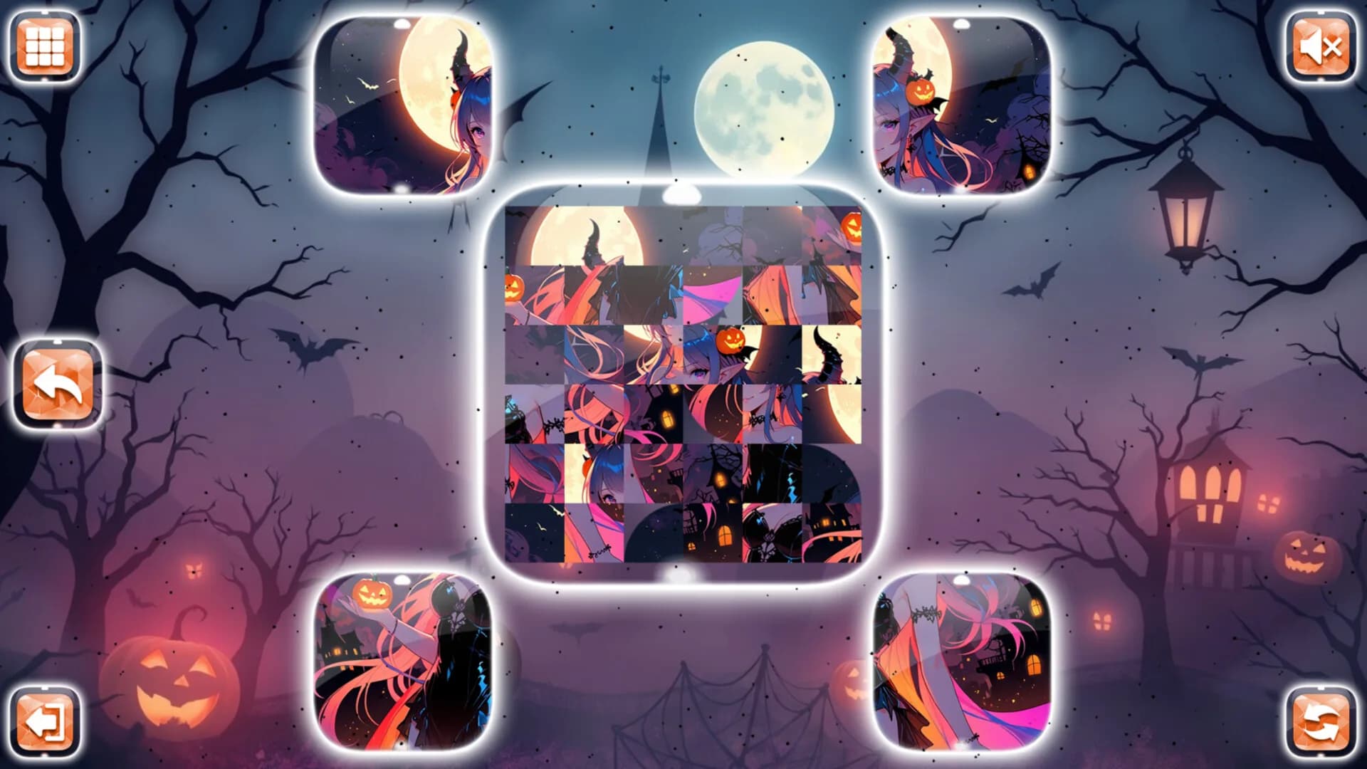 Lovely Anime Puzzle: Halloween görsel 8