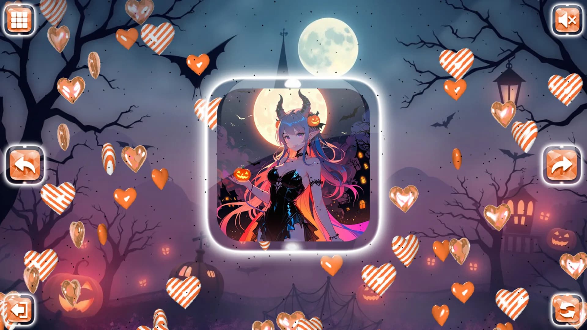 Lovely Anime Puzzle: Halloween görsel 9