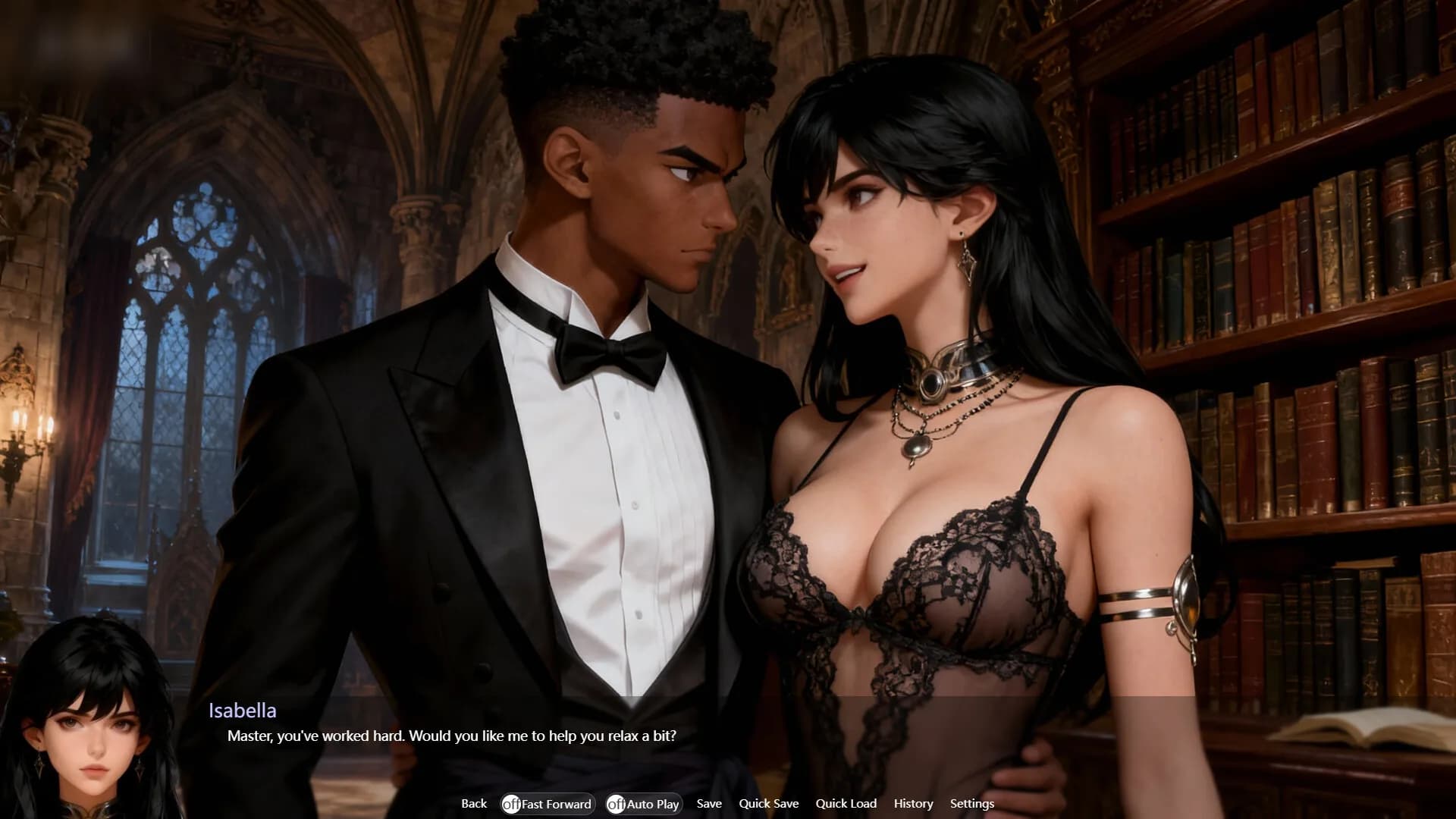 OKeverything：3 werewolf female castle owners & a super black gardener görsel 5