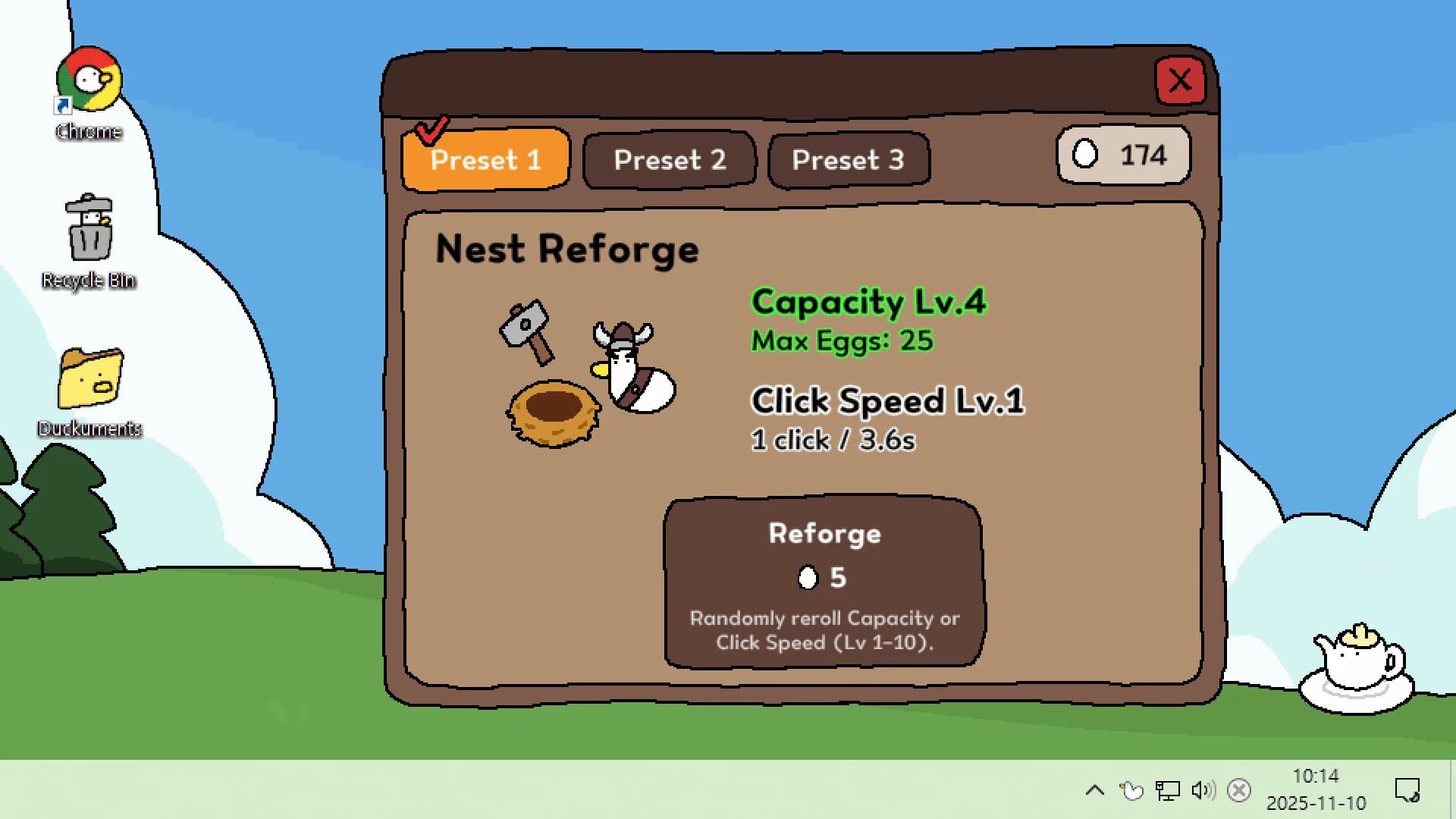 My Eggduck (Masaüstü Rastgele Idle Clicker) görsel 7