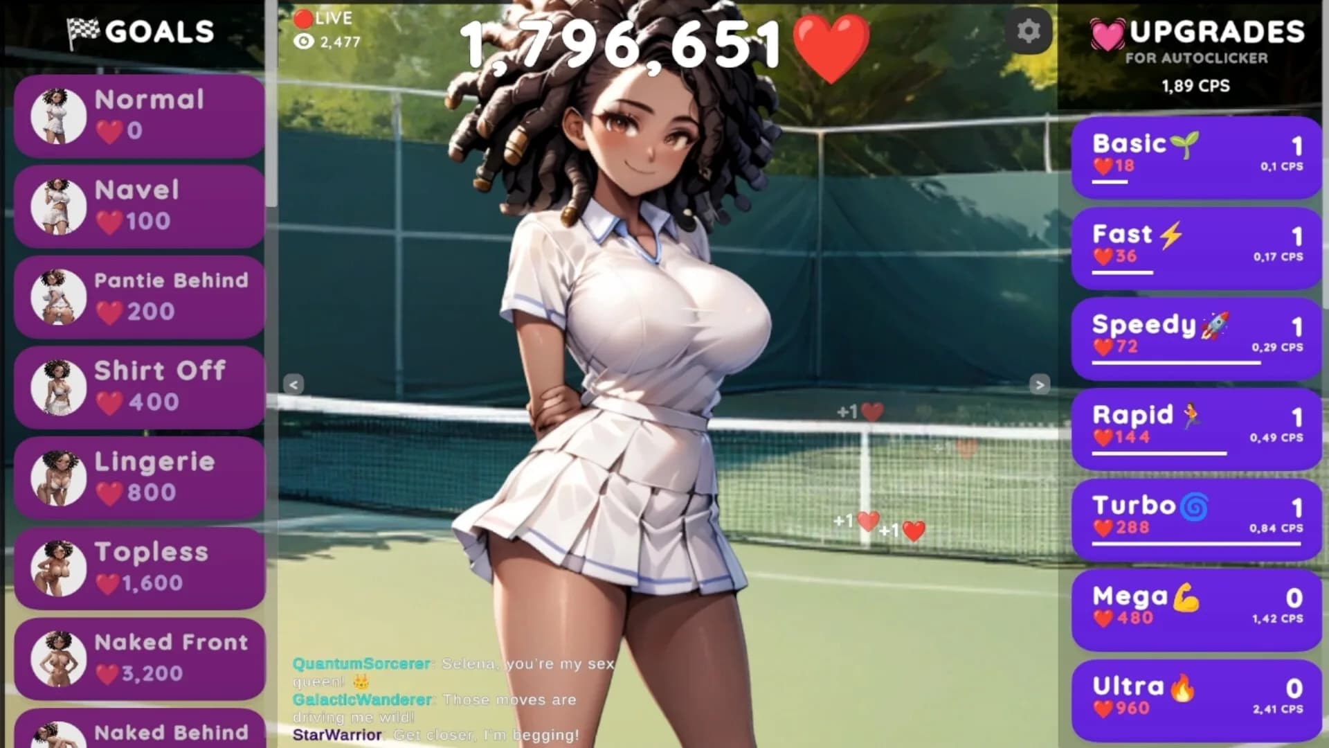 Hentai Clicker: Selena is streaming görsel 2