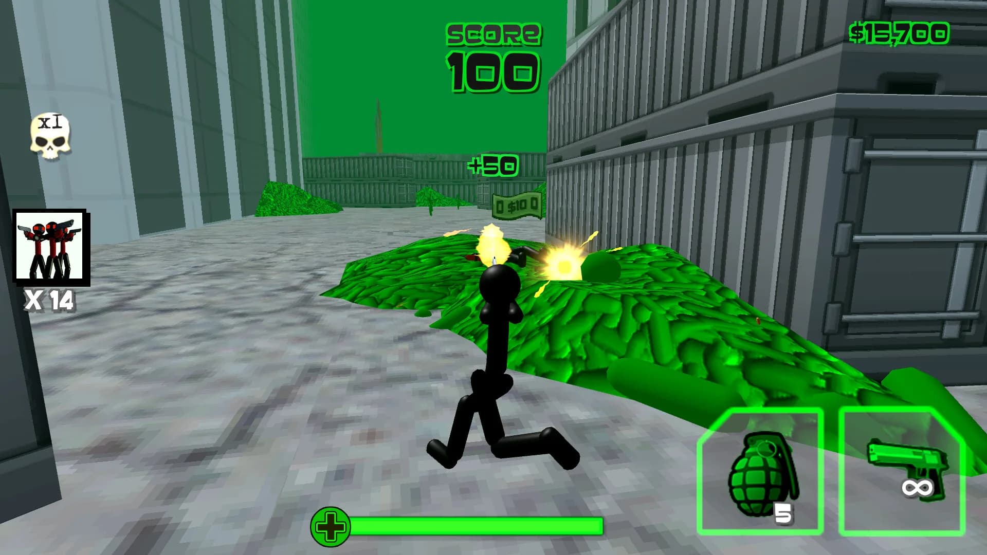 Stickman Zombie Shooting 3D görsel 4