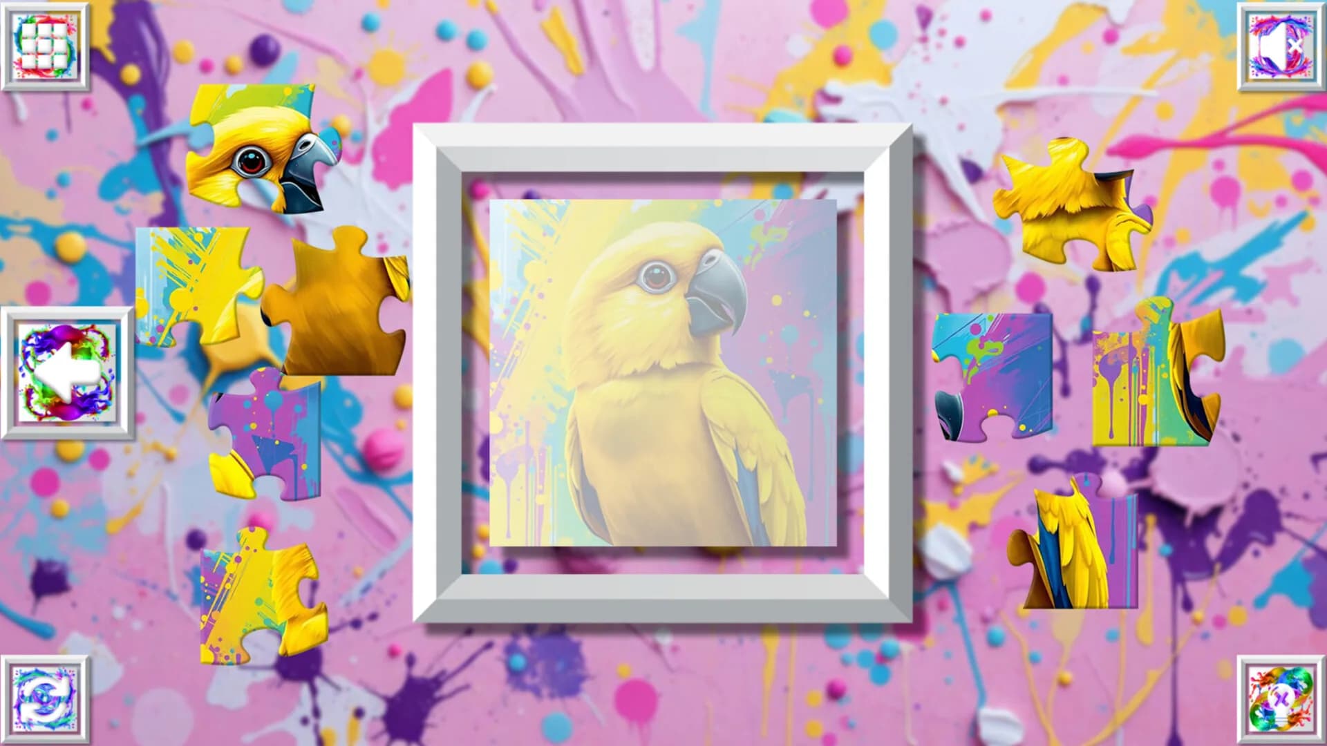 Color Splash: Parrots görsel 2
