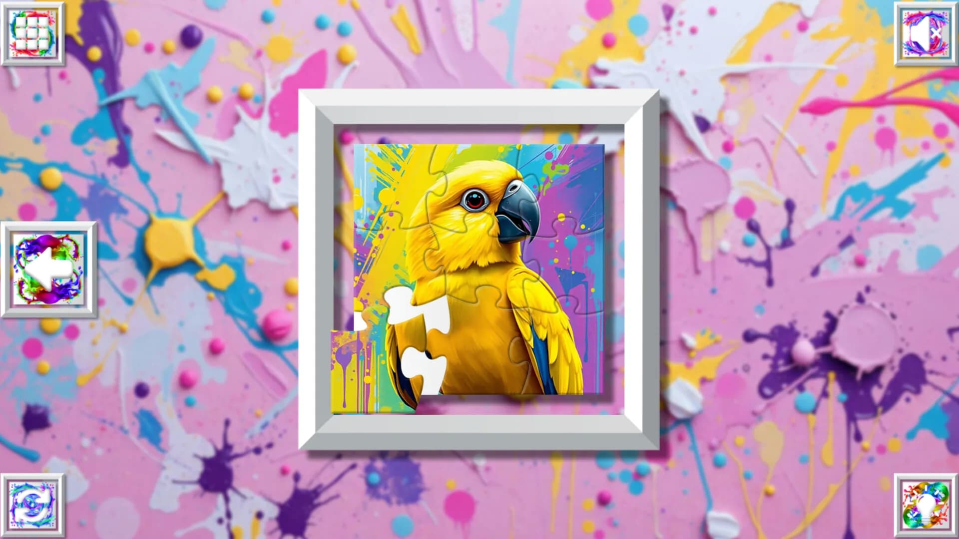Color Splash: Parrots görsel 3