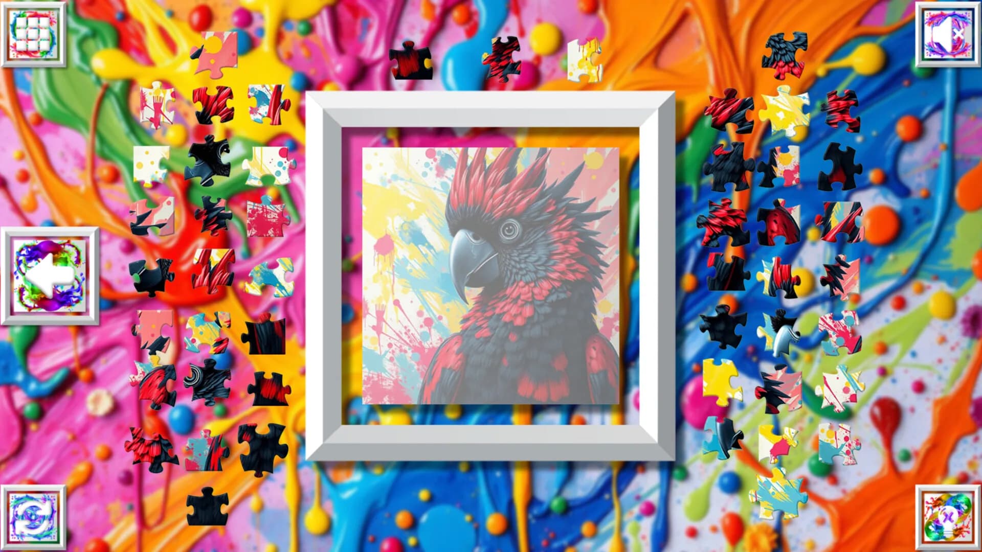 Color Splash: Parrots görsel 6