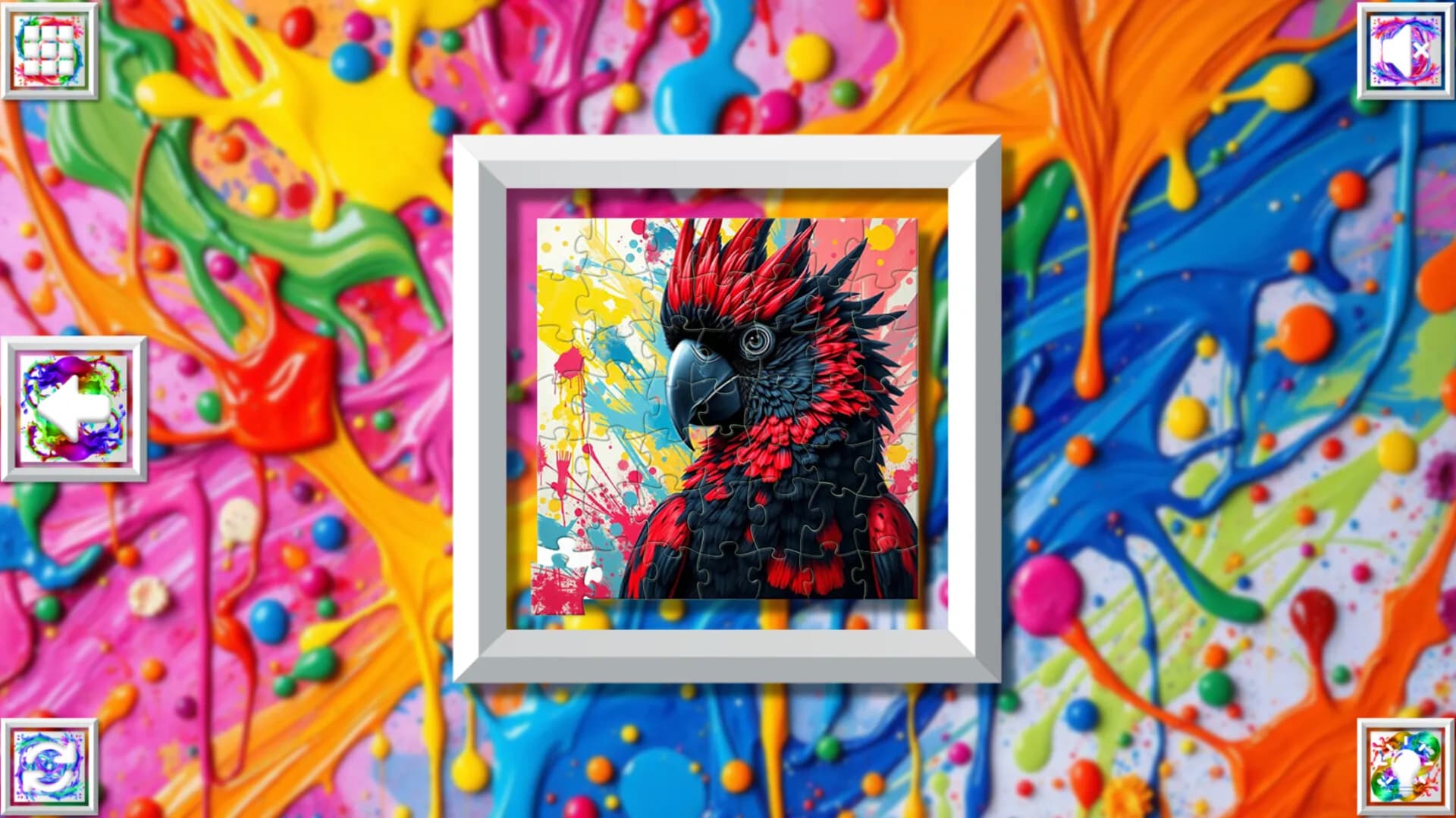 Color Splash: Parrots görsel 7