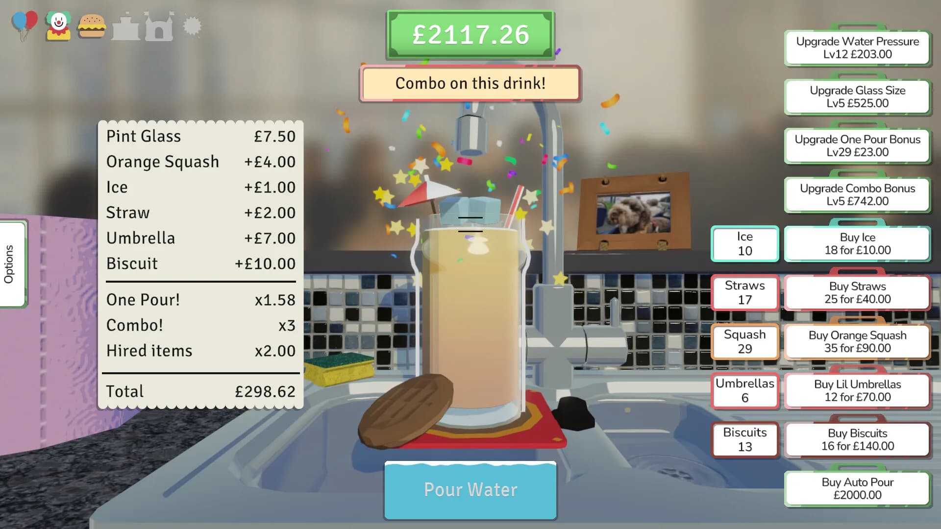 A stupid game about pouring drinks for the P.T.A. görsel 3