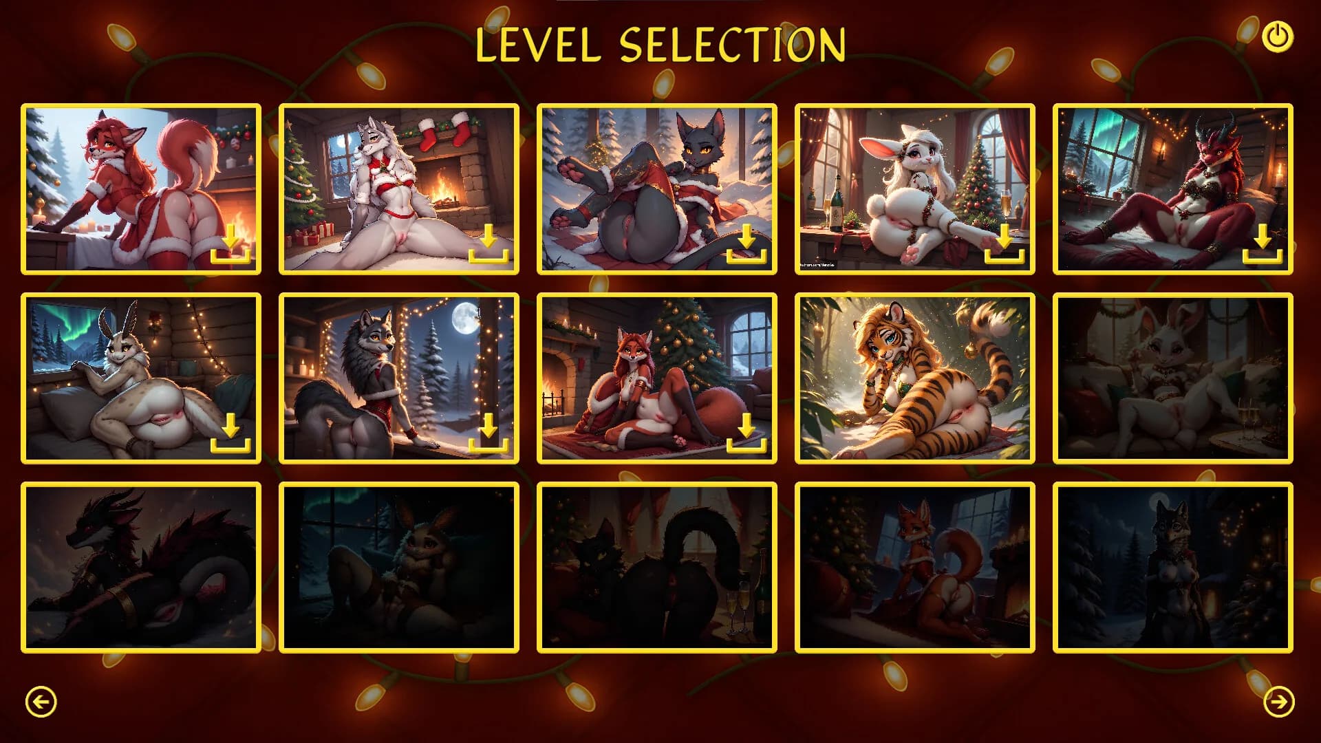 Furry Christmas Temptation – Naughty Jigsaw görsel 4