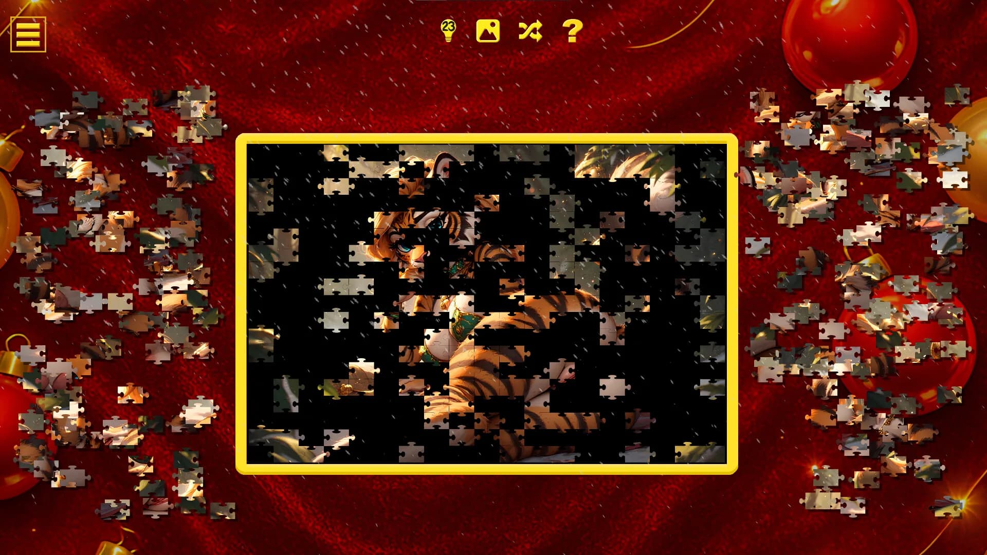 Furry Christmas Temptation – Naughty Jigsaw görsel 5