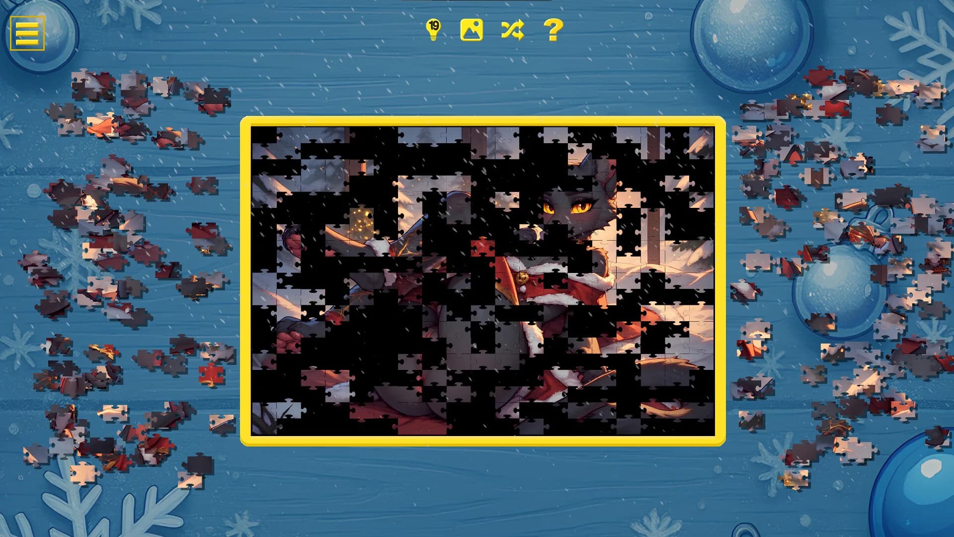 Furry Christmas Temptation – Naughty Jigsaw görsel 6