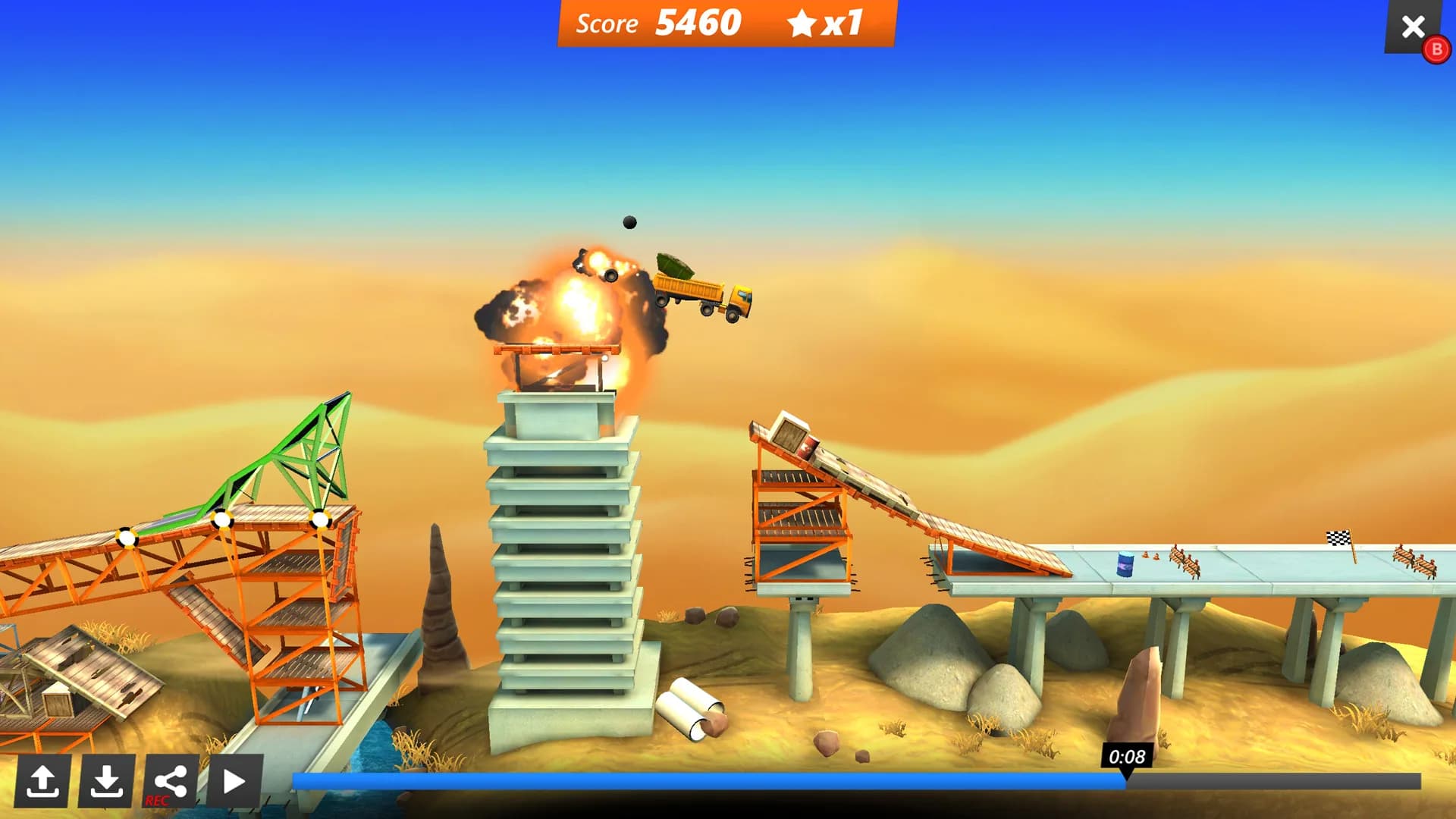 Bridge Constructor Stunts görsel 5
