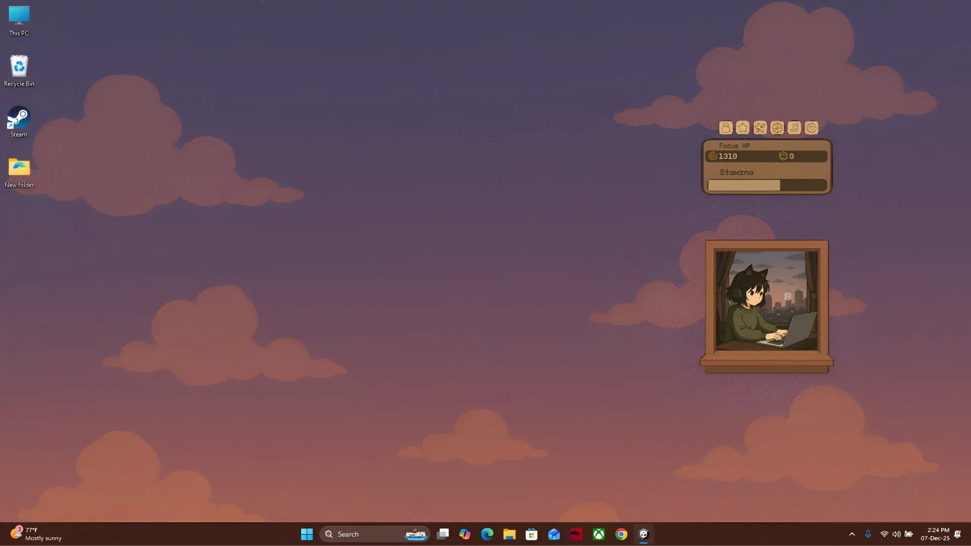 Lofi Neko Girl: Idle Companion görsel 2