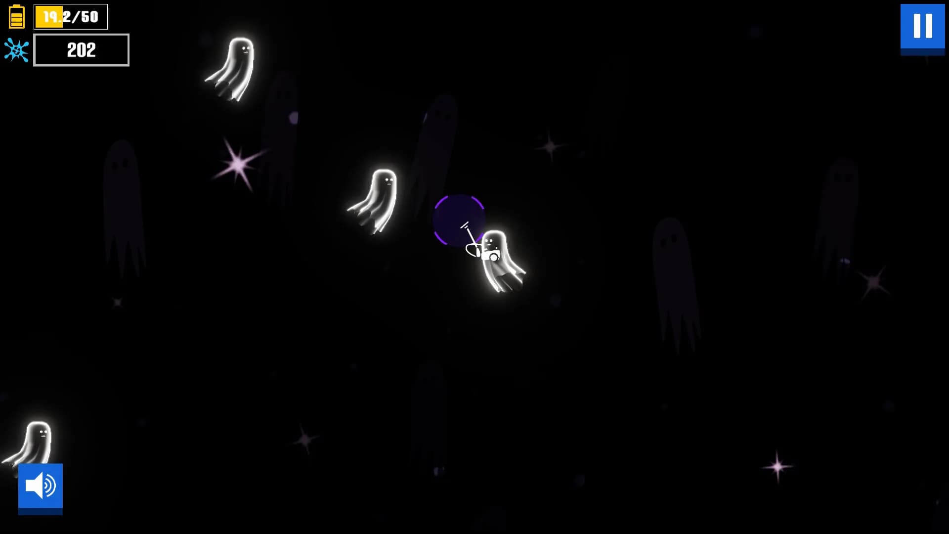 A game about sucking (up ghosts with a Vacuum) görsel 2