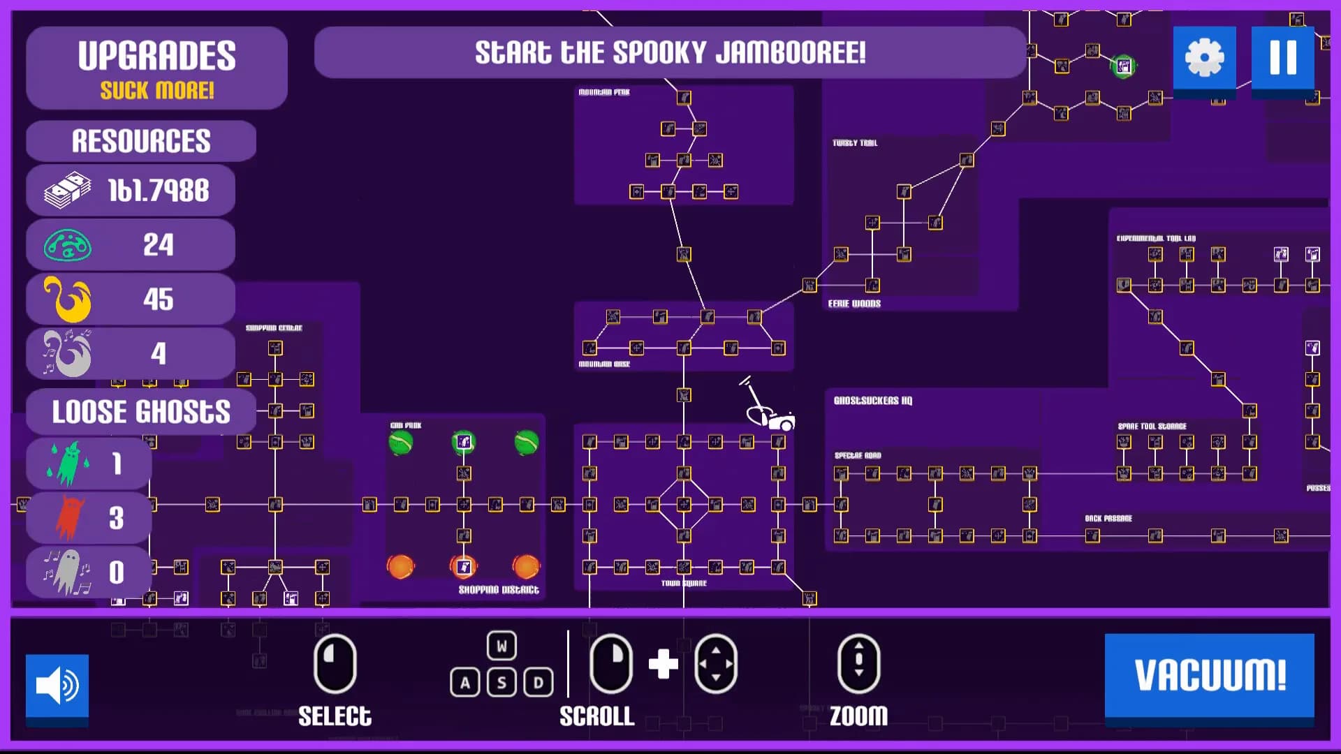 A game about sucking (up ghosts with a Vacuum) görsel 5