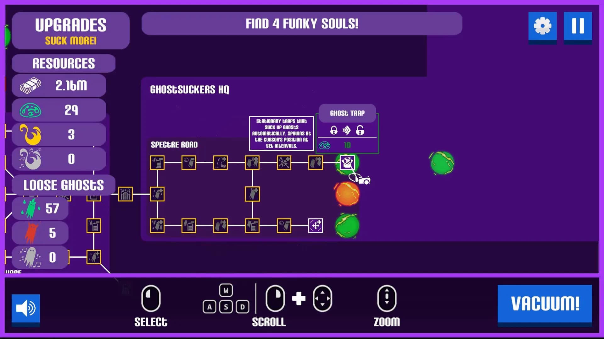 A game about sucking (up ghosts with a Vacuum) görsel 6