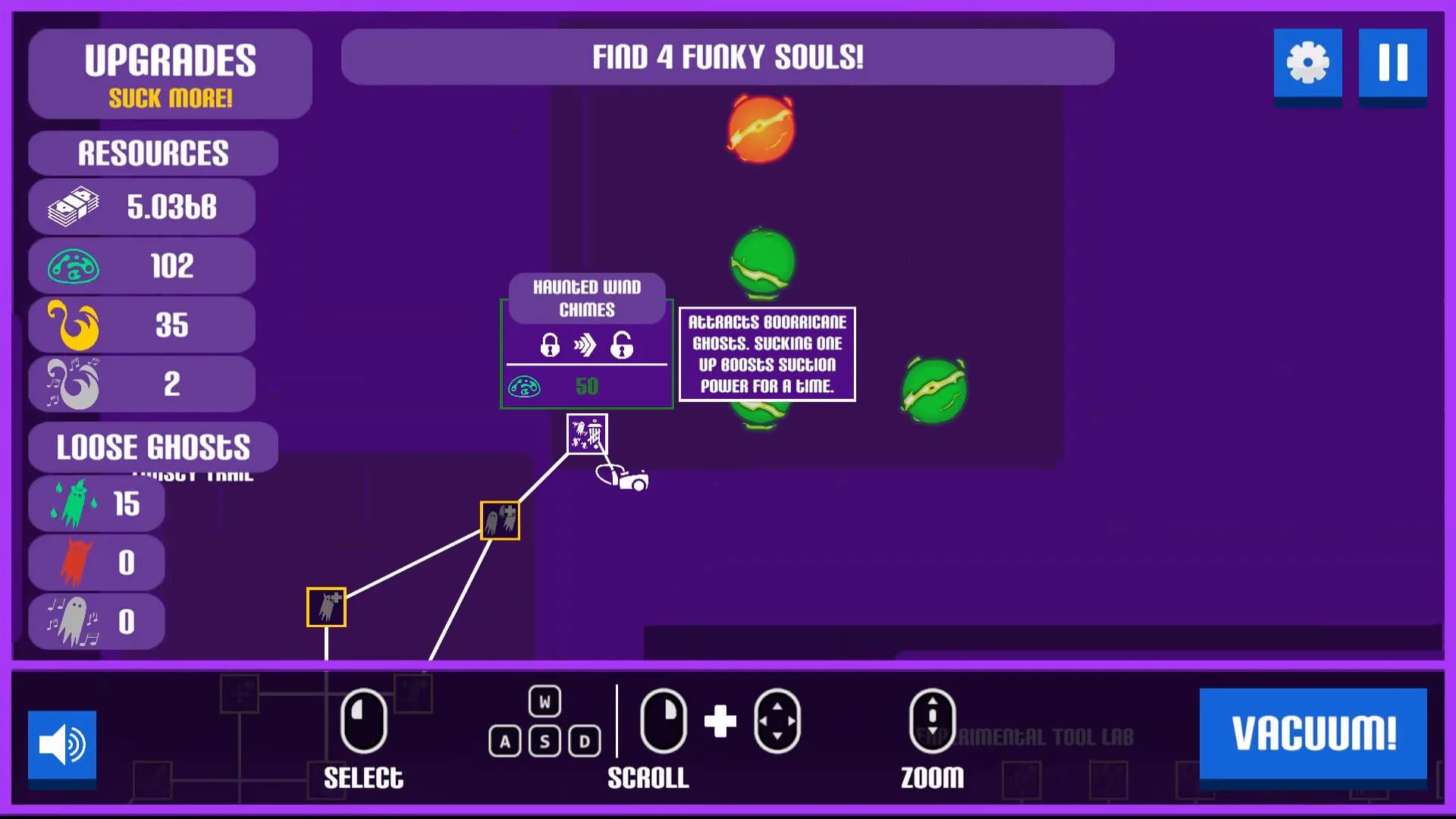 A game about sucking (up ghosts with a Vacuum) görsel 8