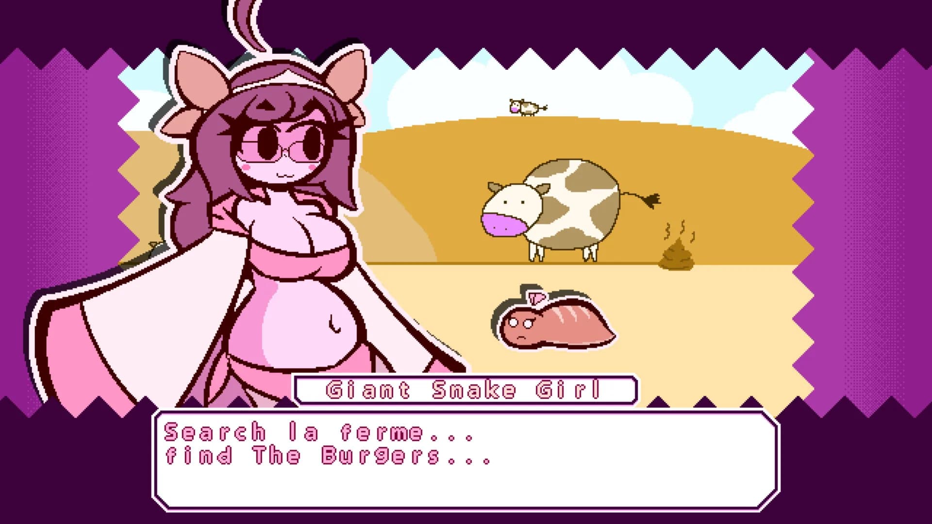 Giant Snake Girl wants The Burger! görsel 4