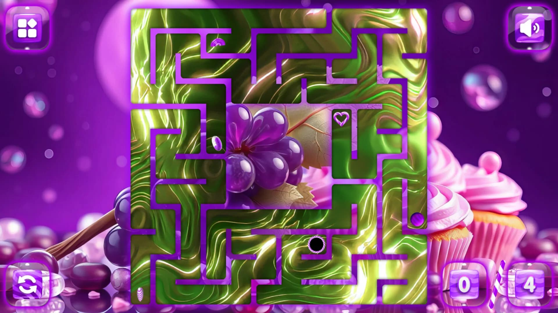 Sweetie Candy Maze: Purple Grape görsel 3