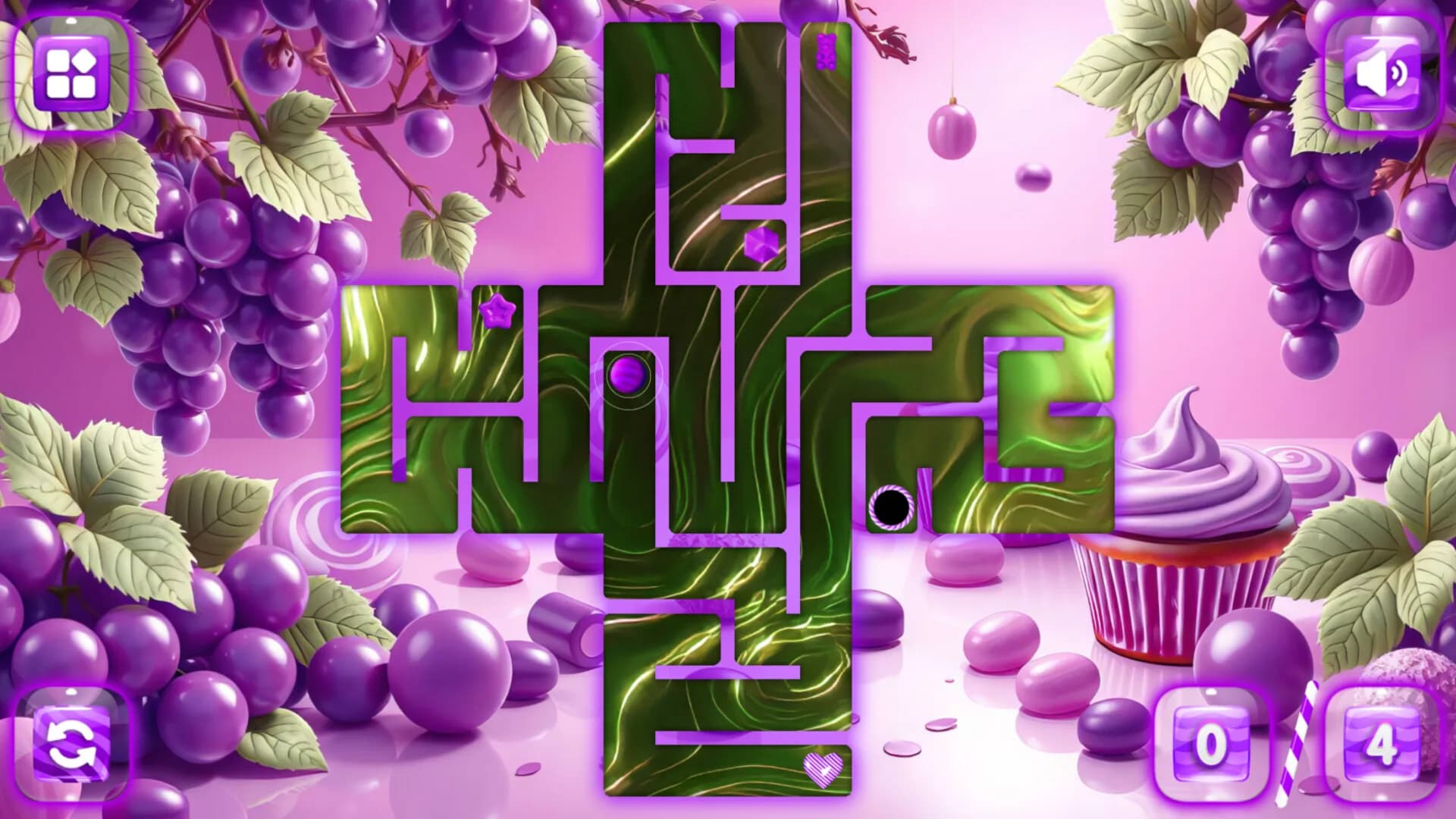 Sweetie Candy Maze: Purple Grape görsel 5