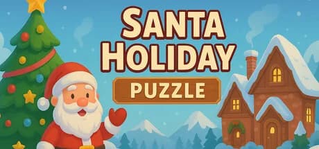 Santa Holiday Puzzle görsel 1