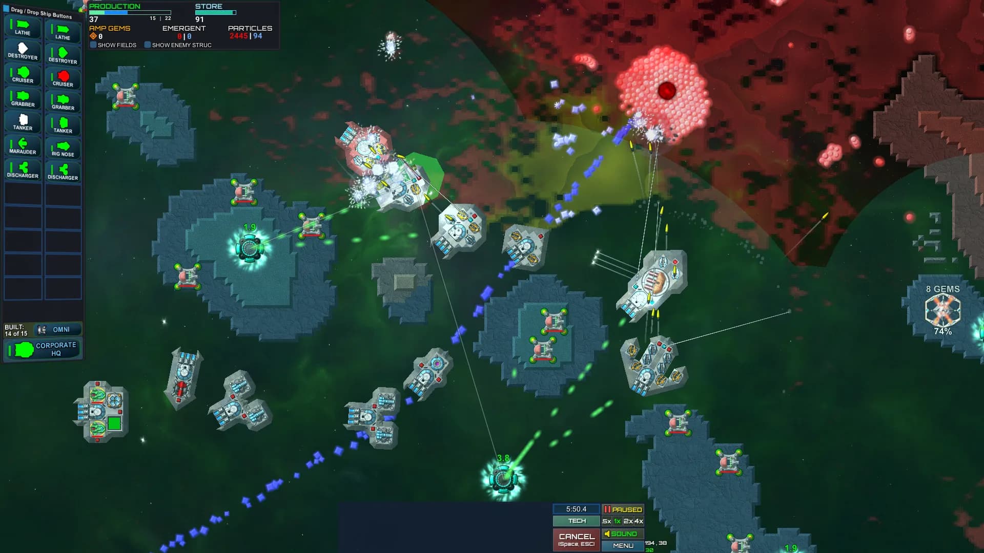 Particle Fleet: Emergence görsel 4