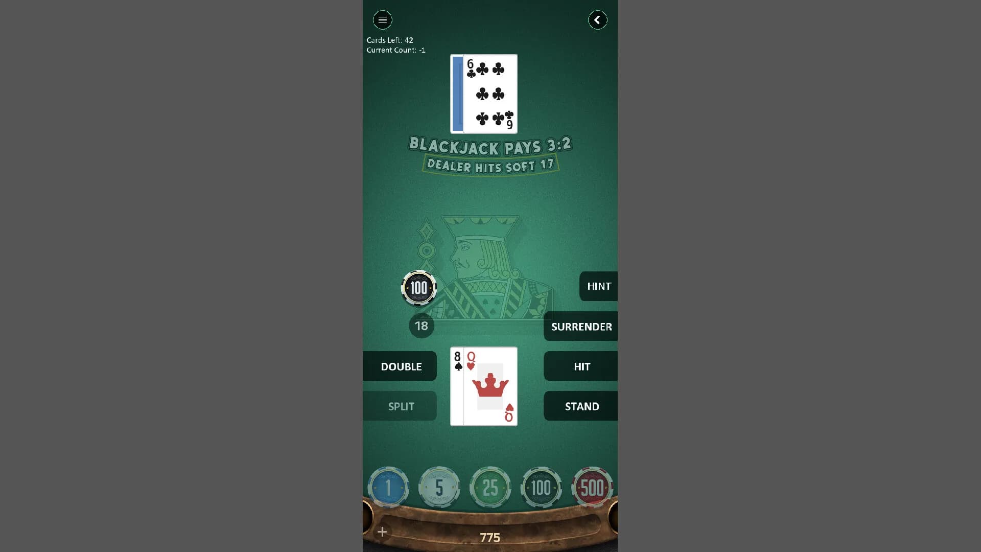 Steve's Blackjack Trainer Pro görsel 3