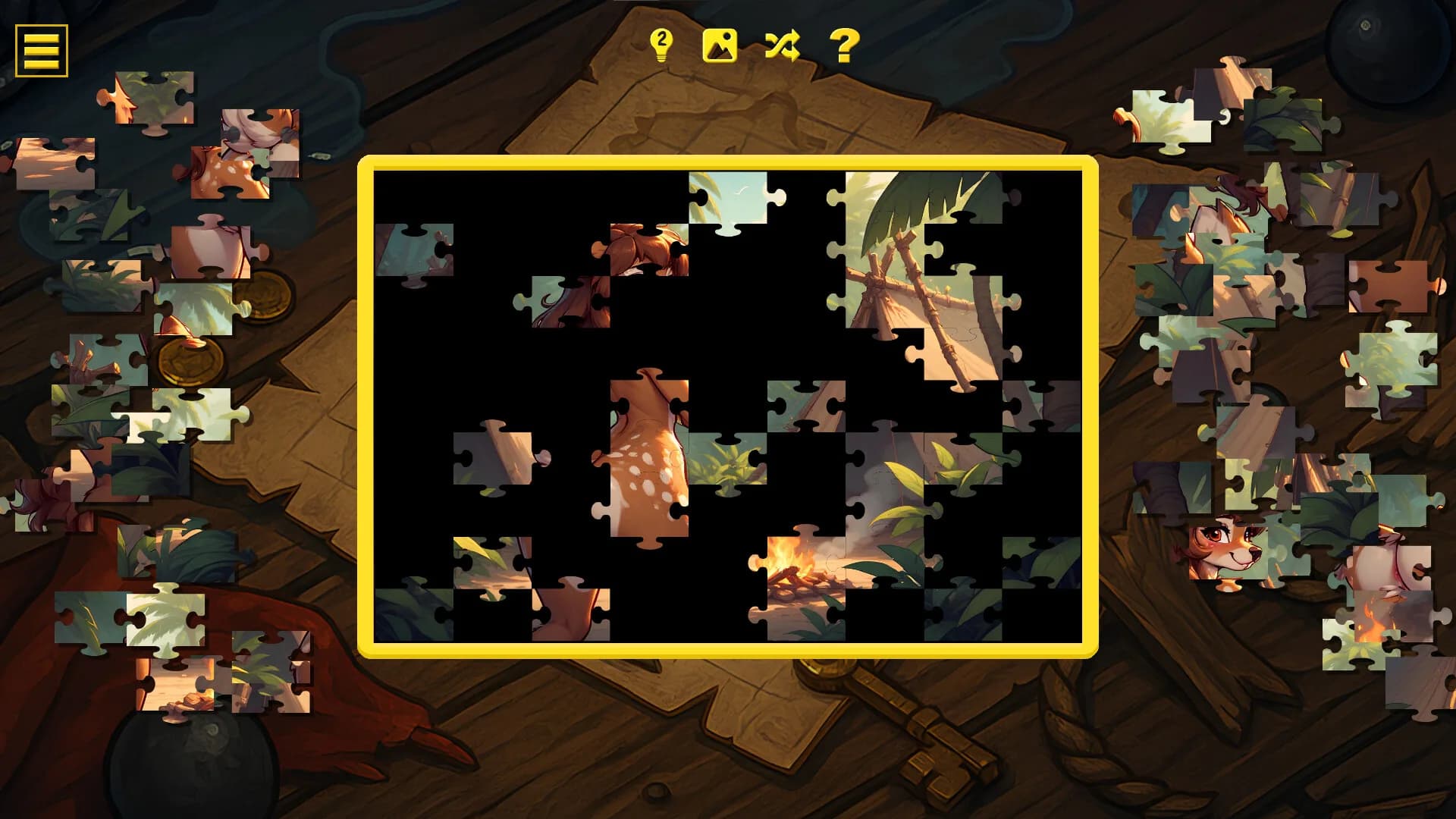 Furry Pirate Jigsaw görsel 2