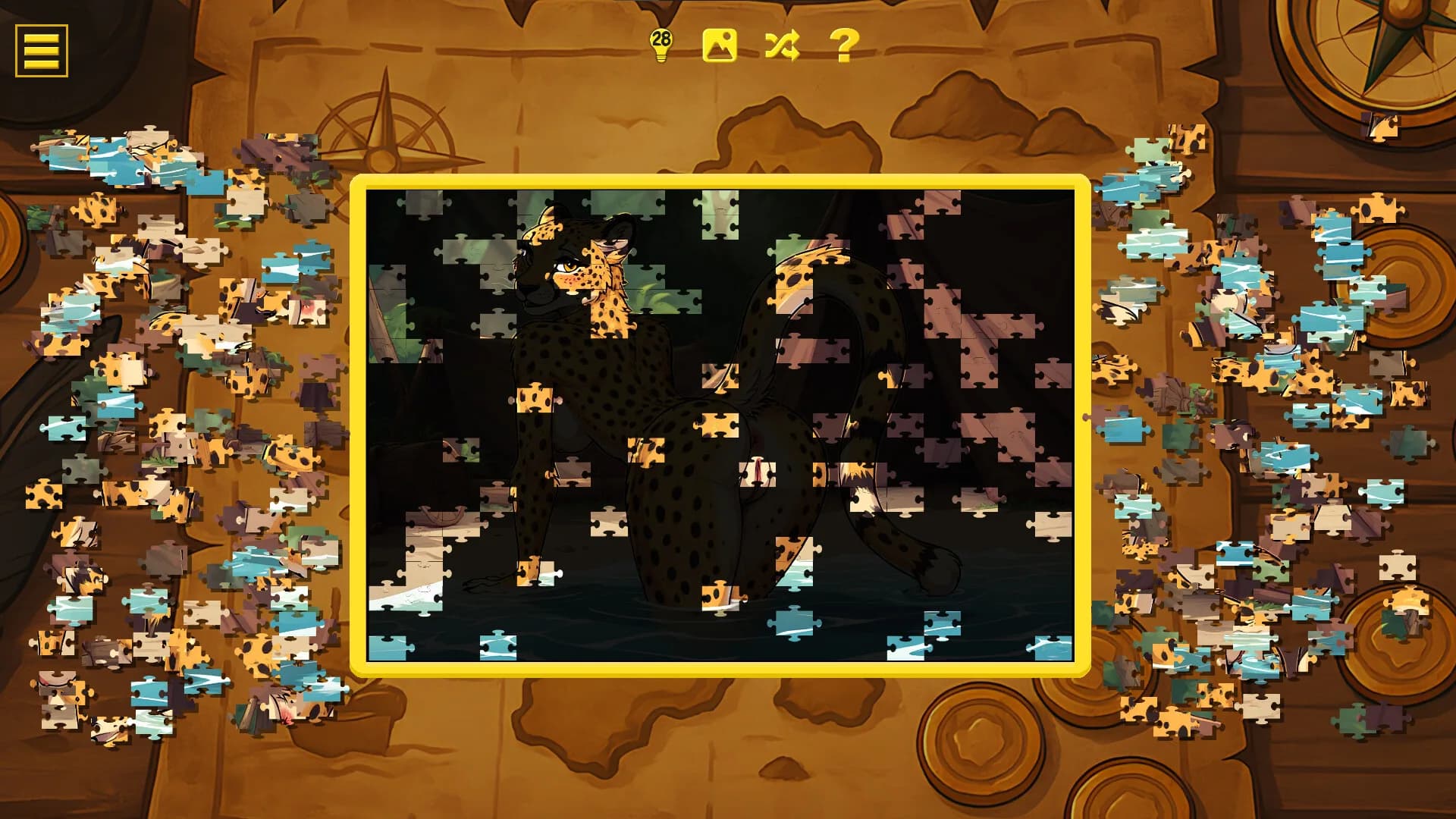 Furry Pirate Jigsaw görsel 12