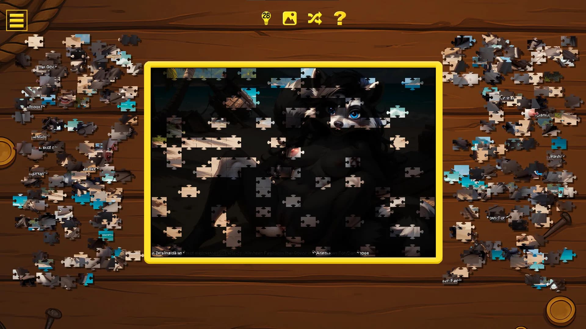 Furry Pirate Jigsaw görsel 4