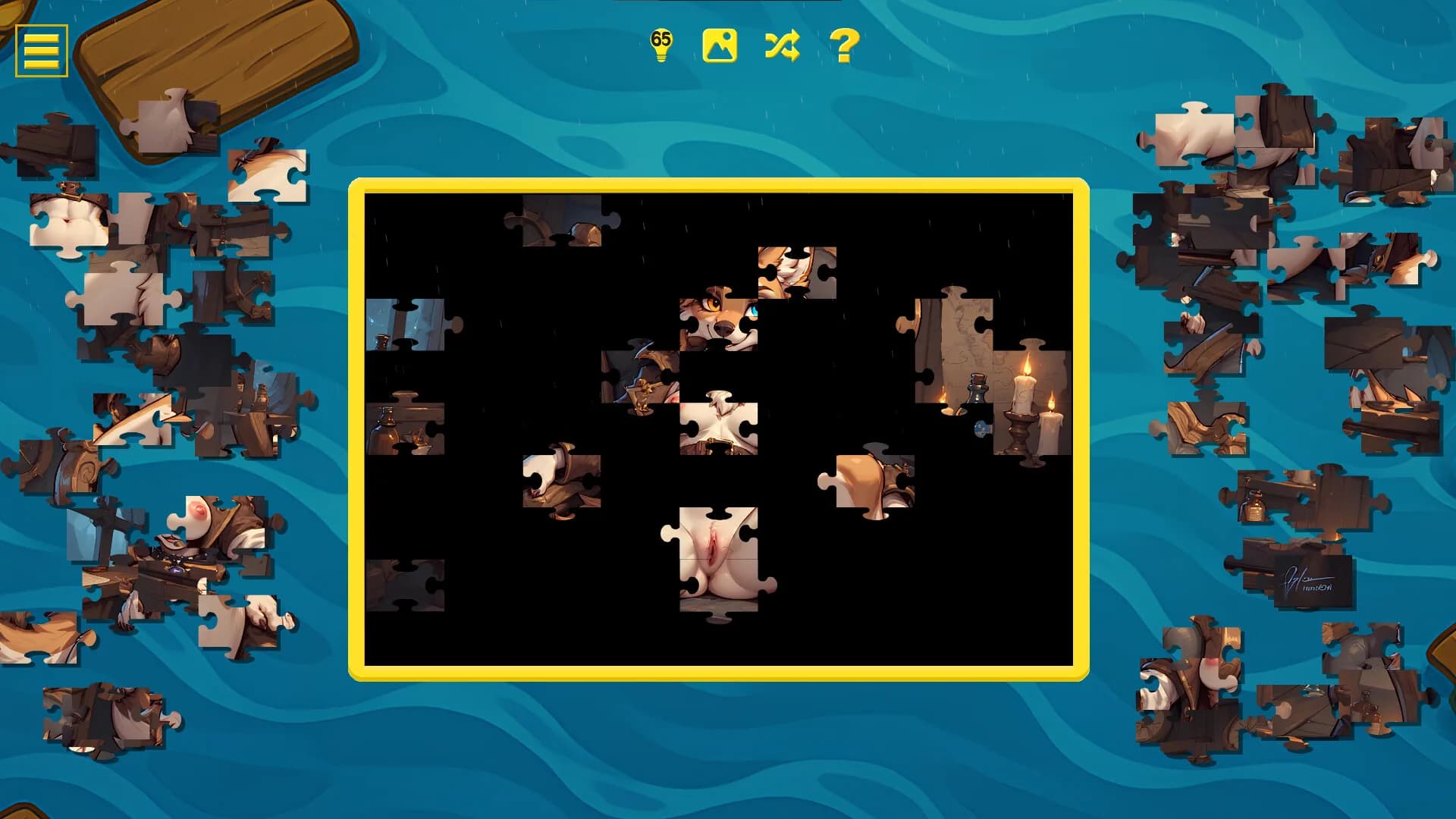 Furry Pirate Jigsaw görsel 5
