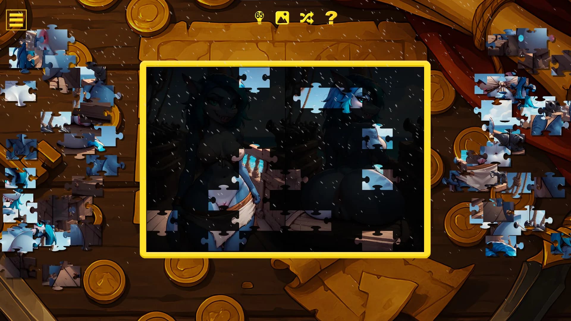 Furry Pirate Jigsaw görsel 8
