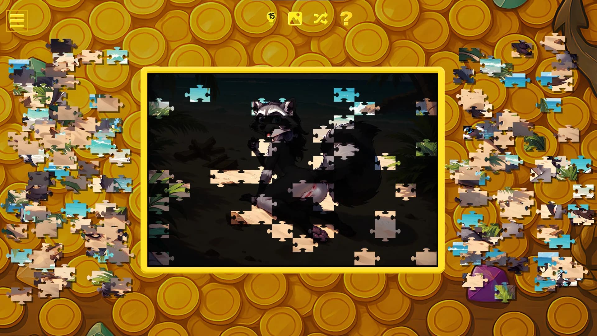 Furry Pirate Jigsaw görsel 10