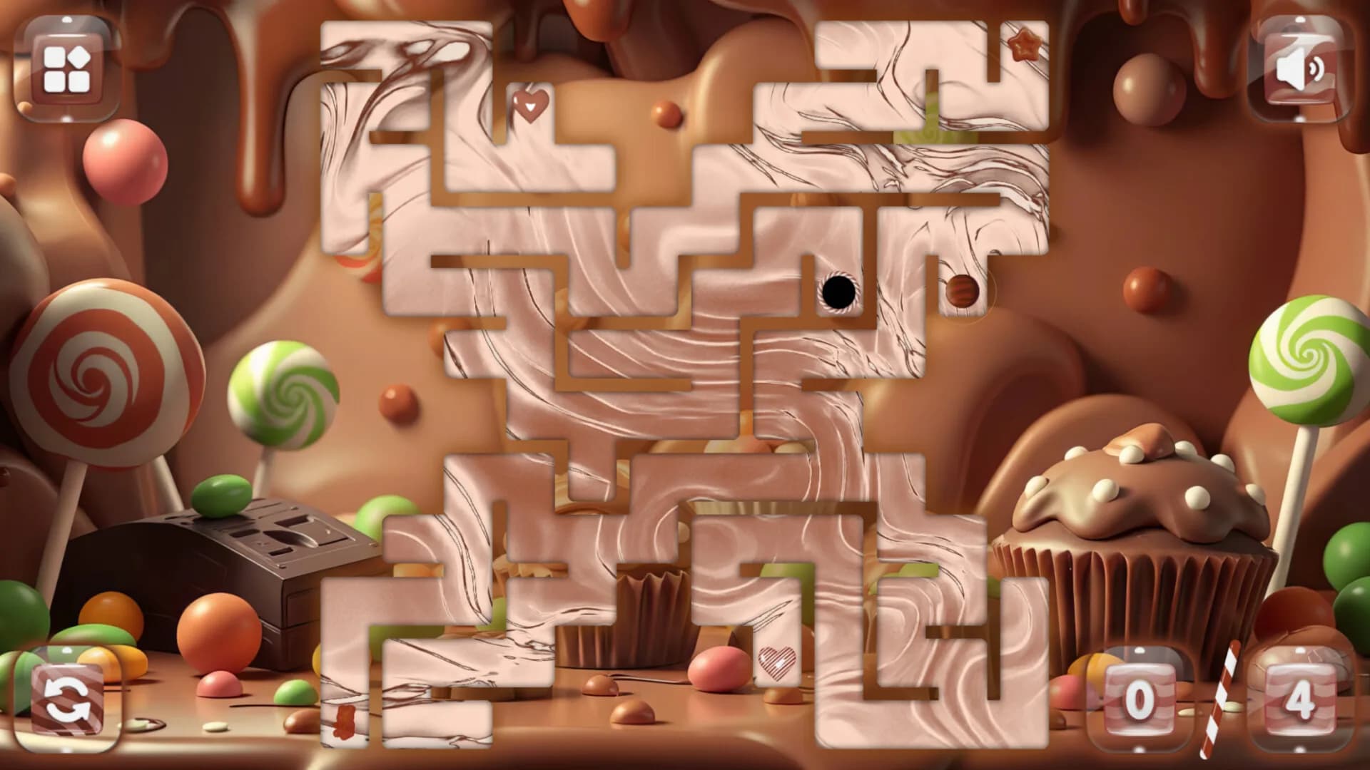 Sweetie Candy Maze: Brown Chocolate görsel 2