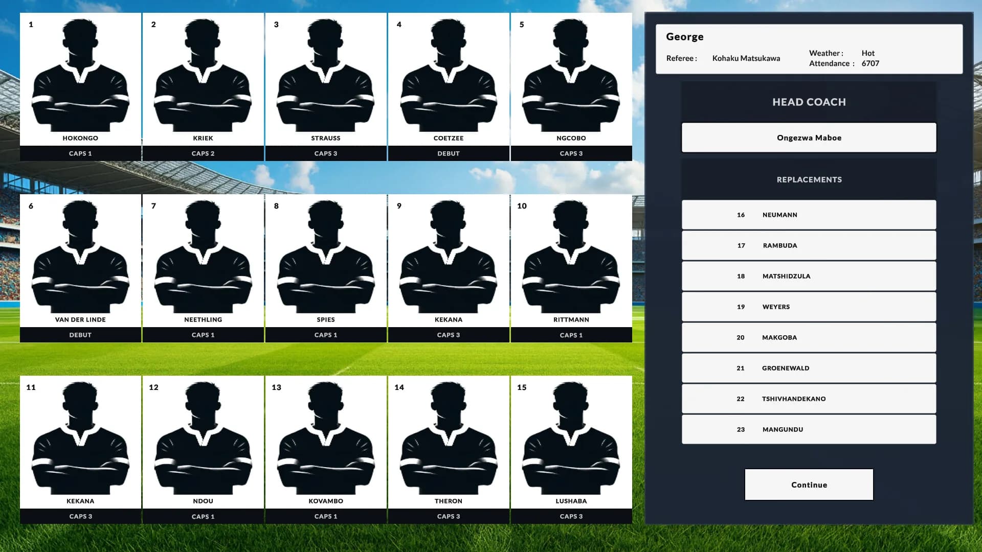Rugby Career Manager görsel 2