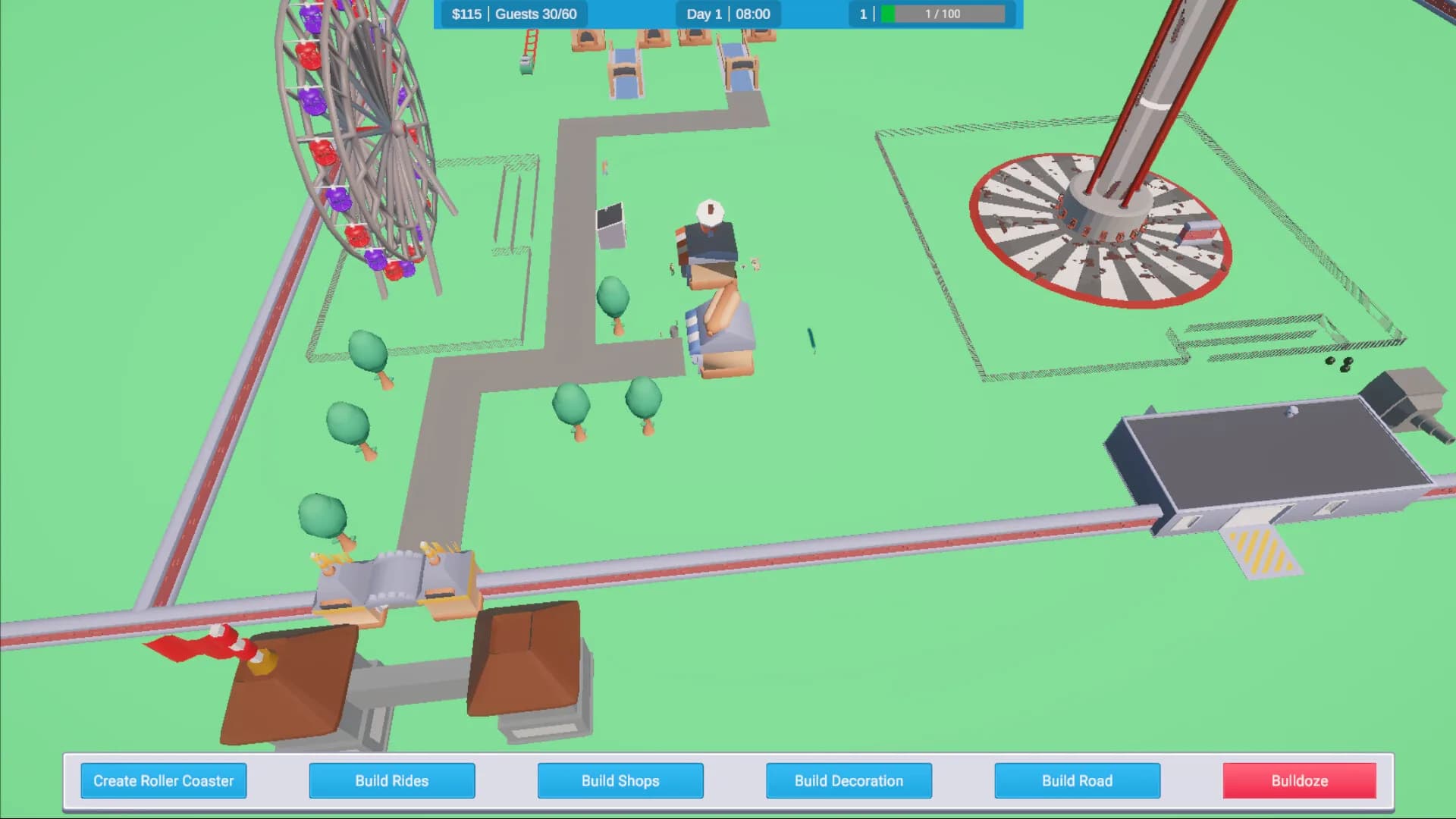 Roller Coaster Park Simulator görsel 4