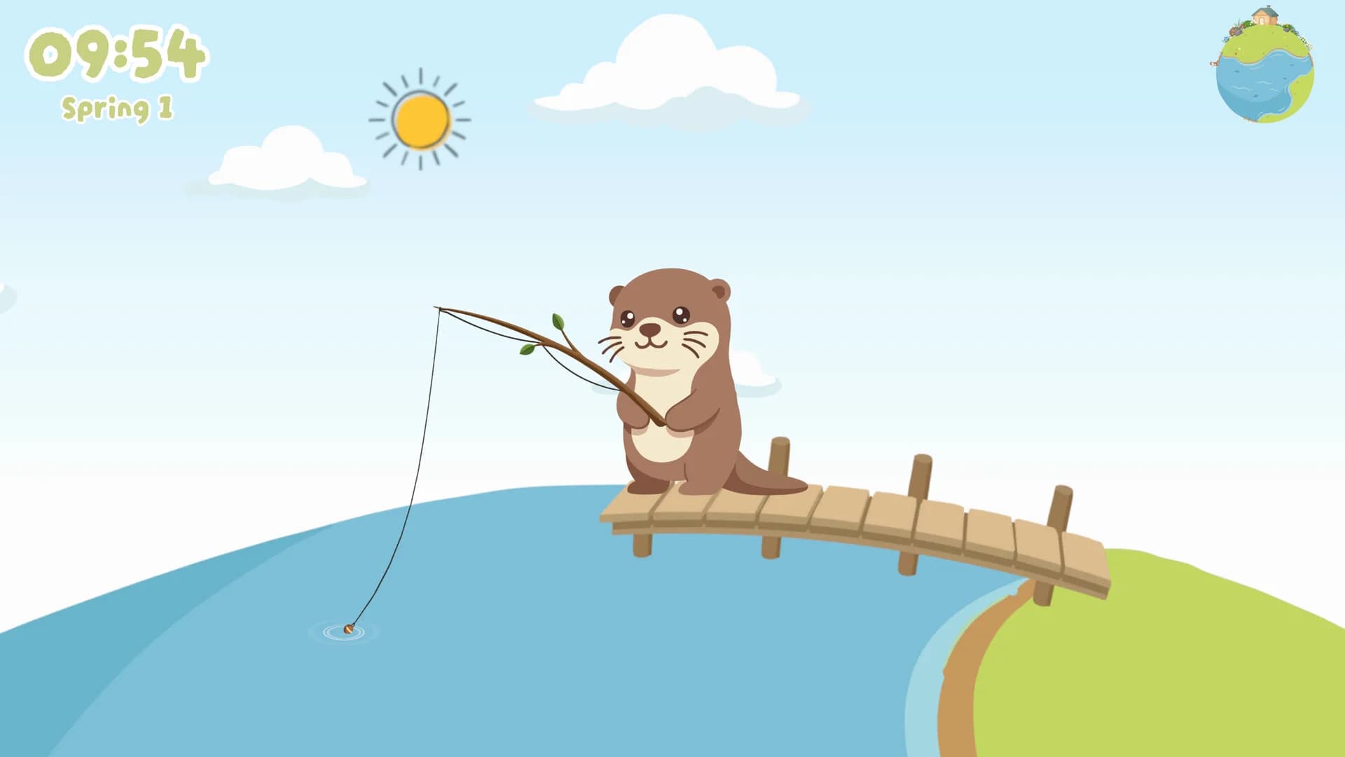 Little Otter's Fishing Life görsel 3