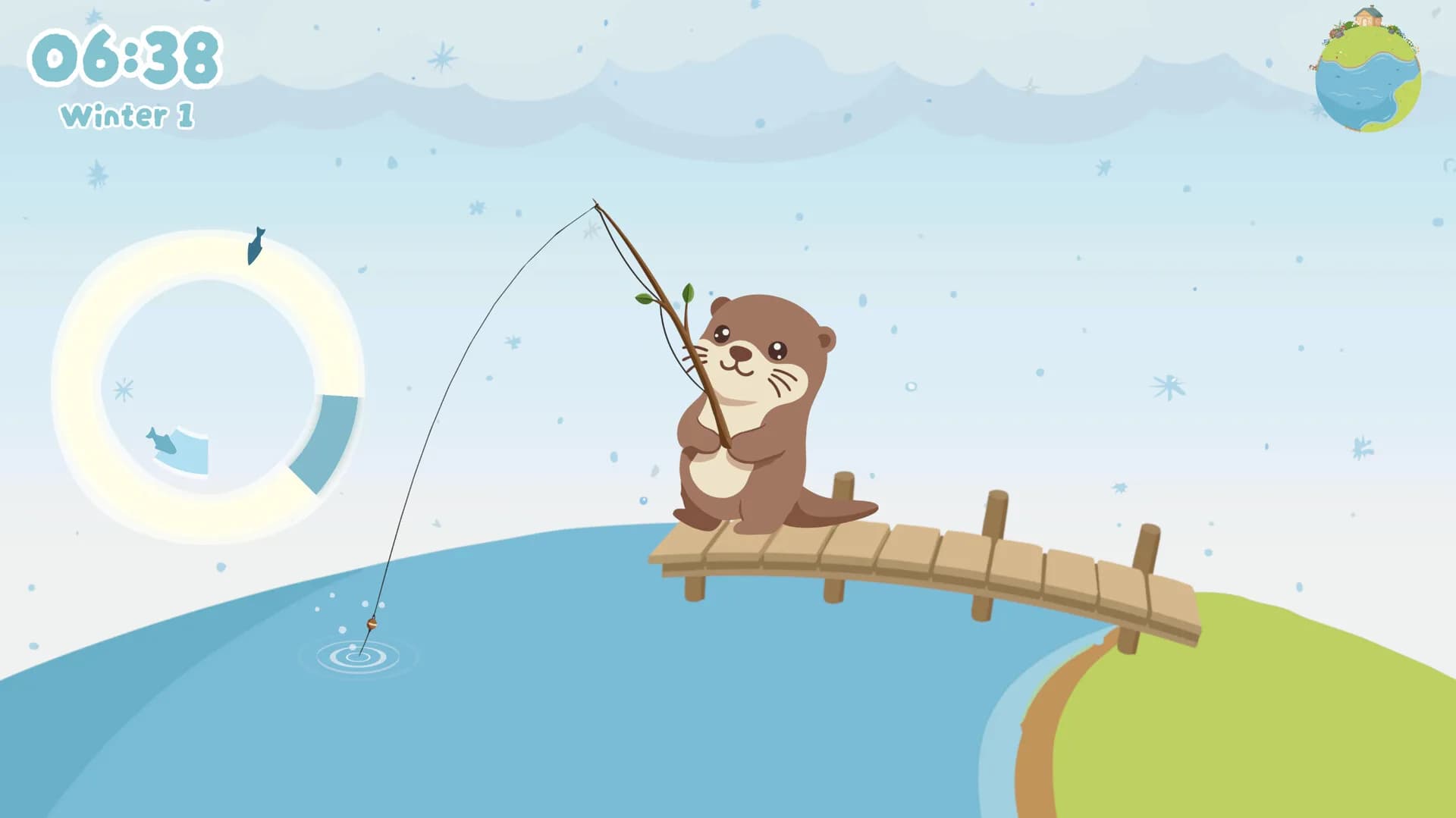 Little Otter's Fishing Life görsel 4