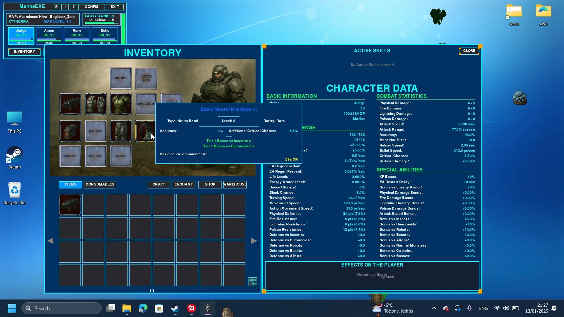 MARINE.EXE - Desktop RPG görsel 7