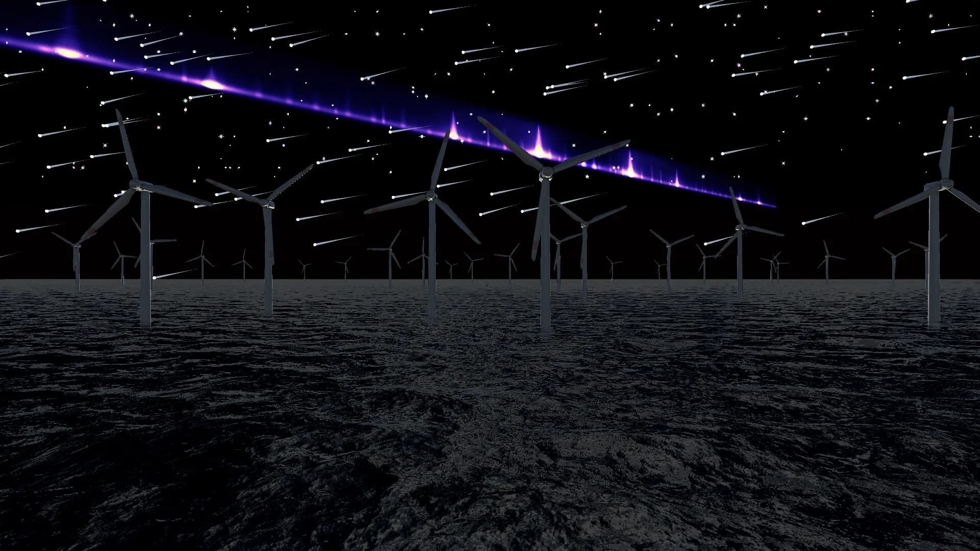 Wind Turbines Ocean Meditation görsel 6