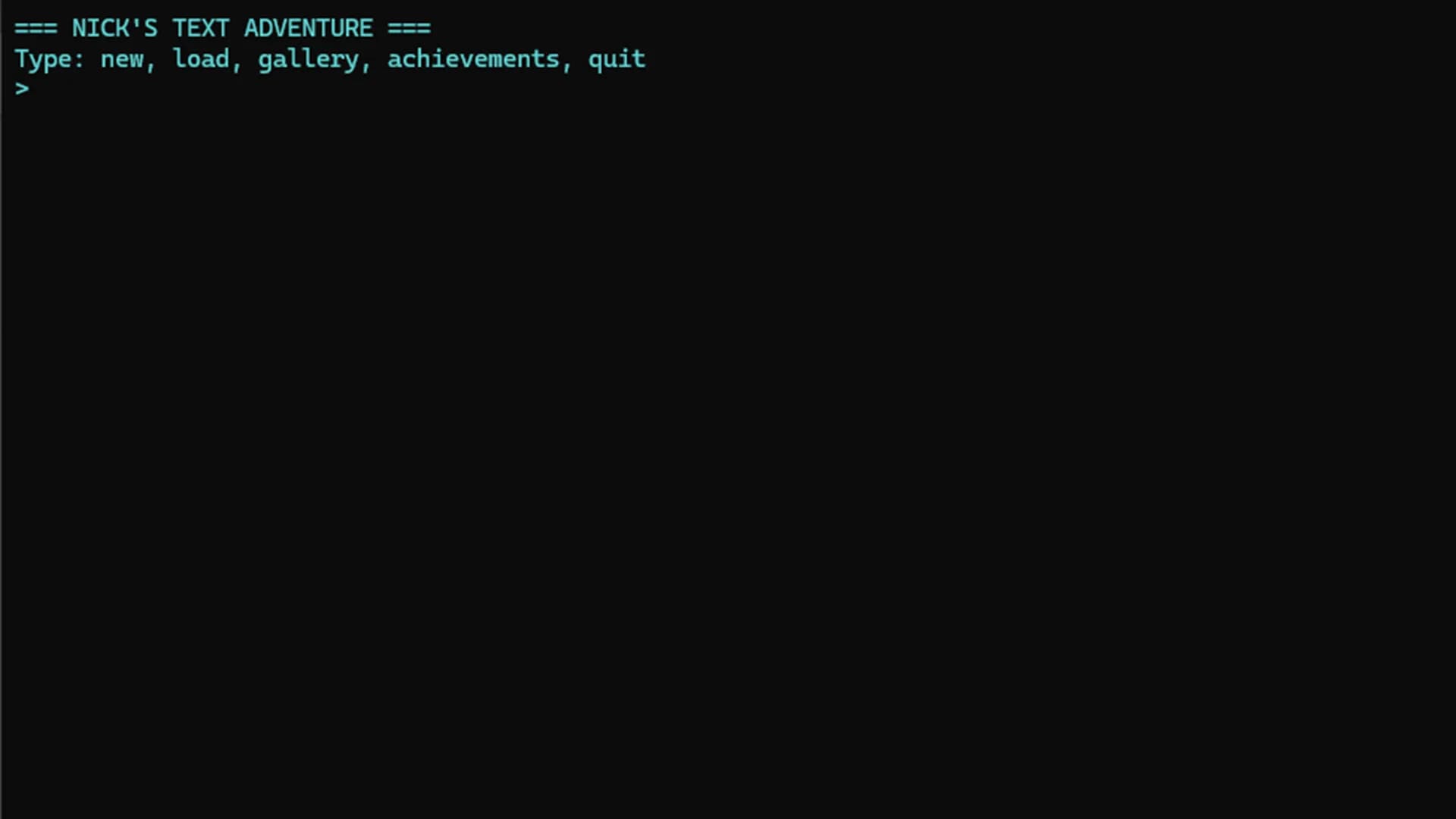 Nick's Text Adventure görsel 9