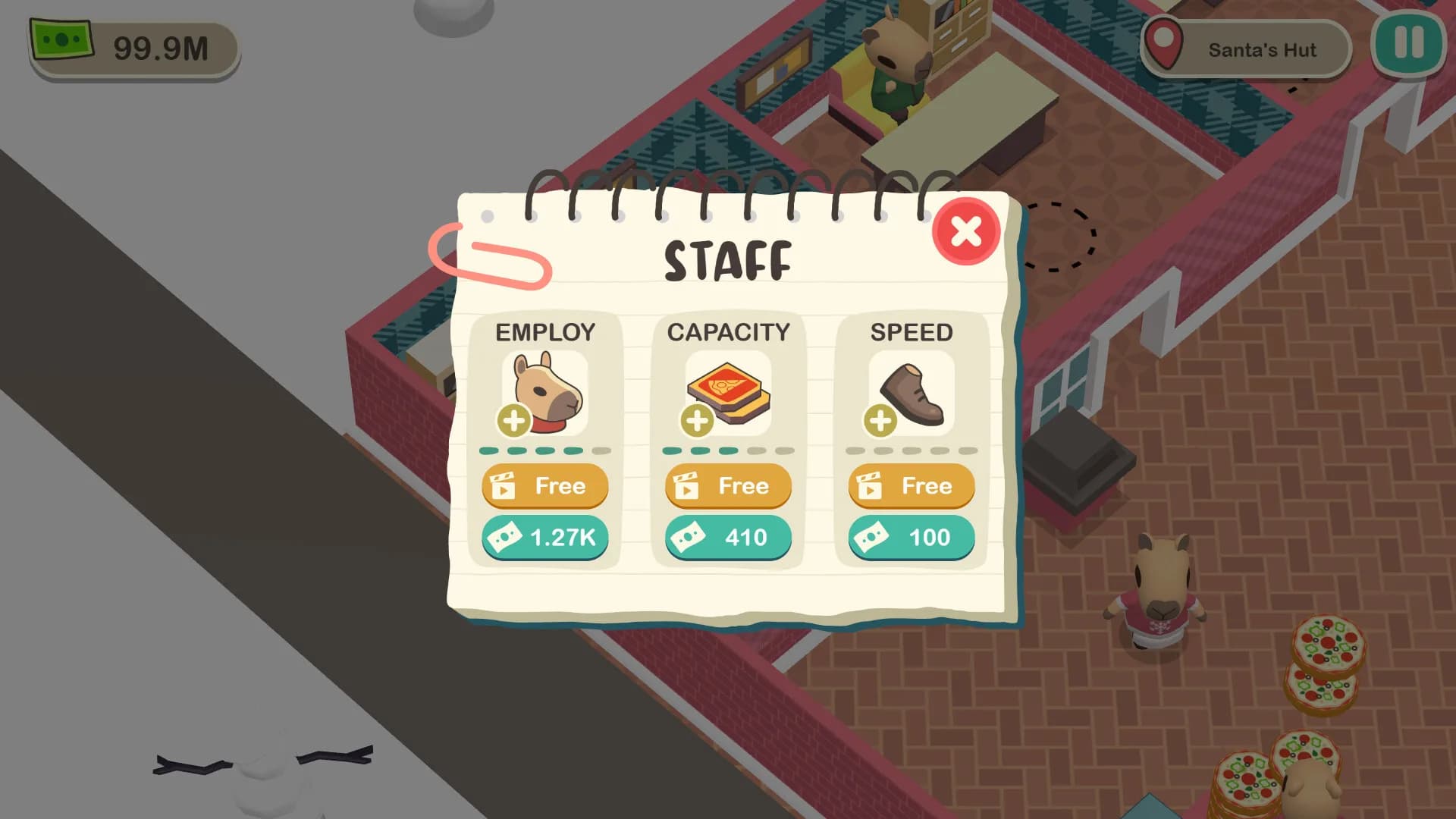 Capybara Pizza Cafe görsel 4