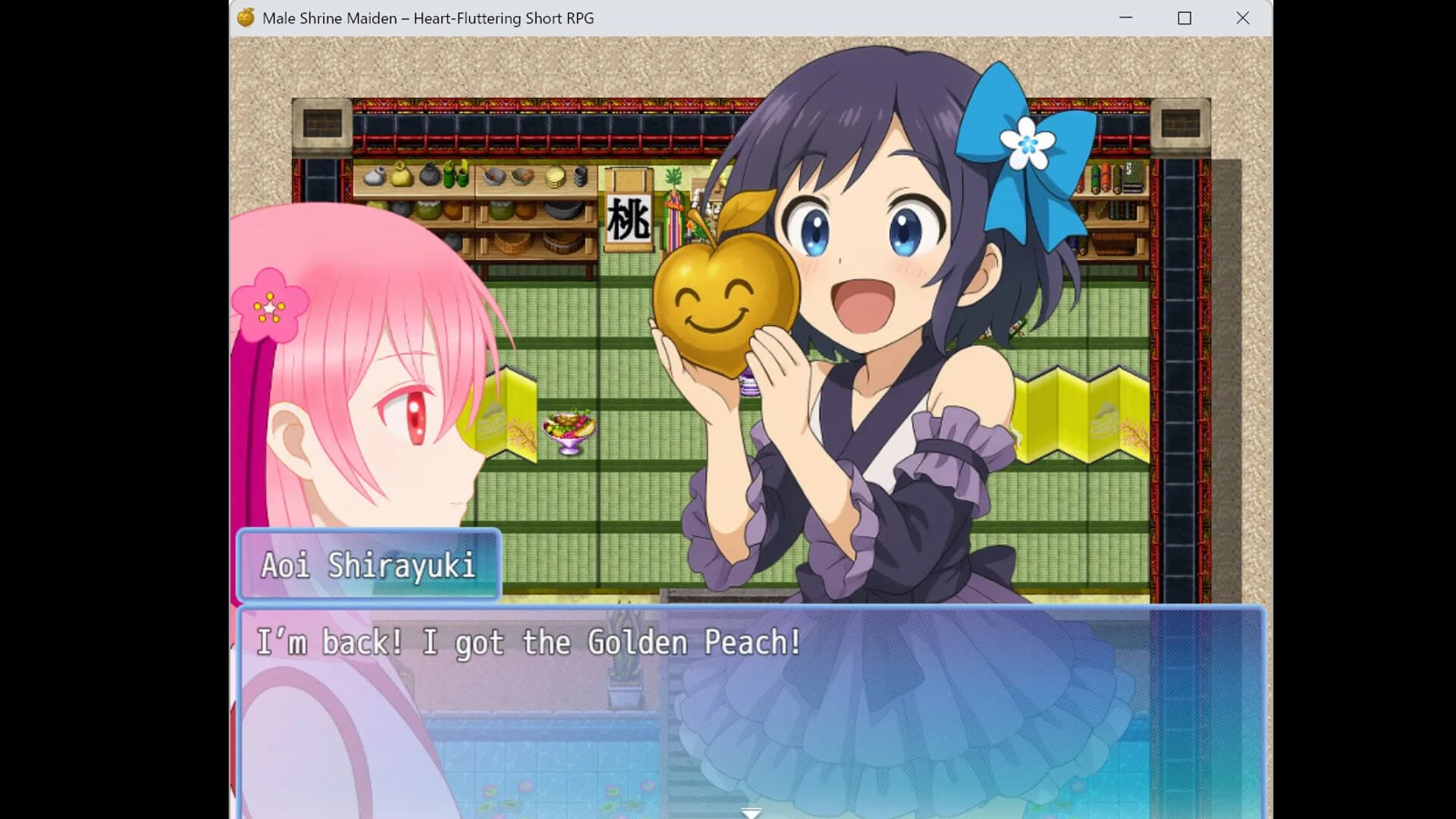 Male Shrine Maiden Heart-Fluttering Short RPG görsel 4